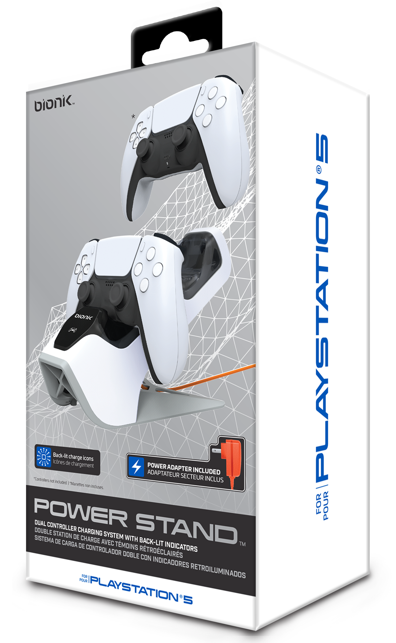 bionik Power Stand Dual Controller Charging System for PlayStation 5