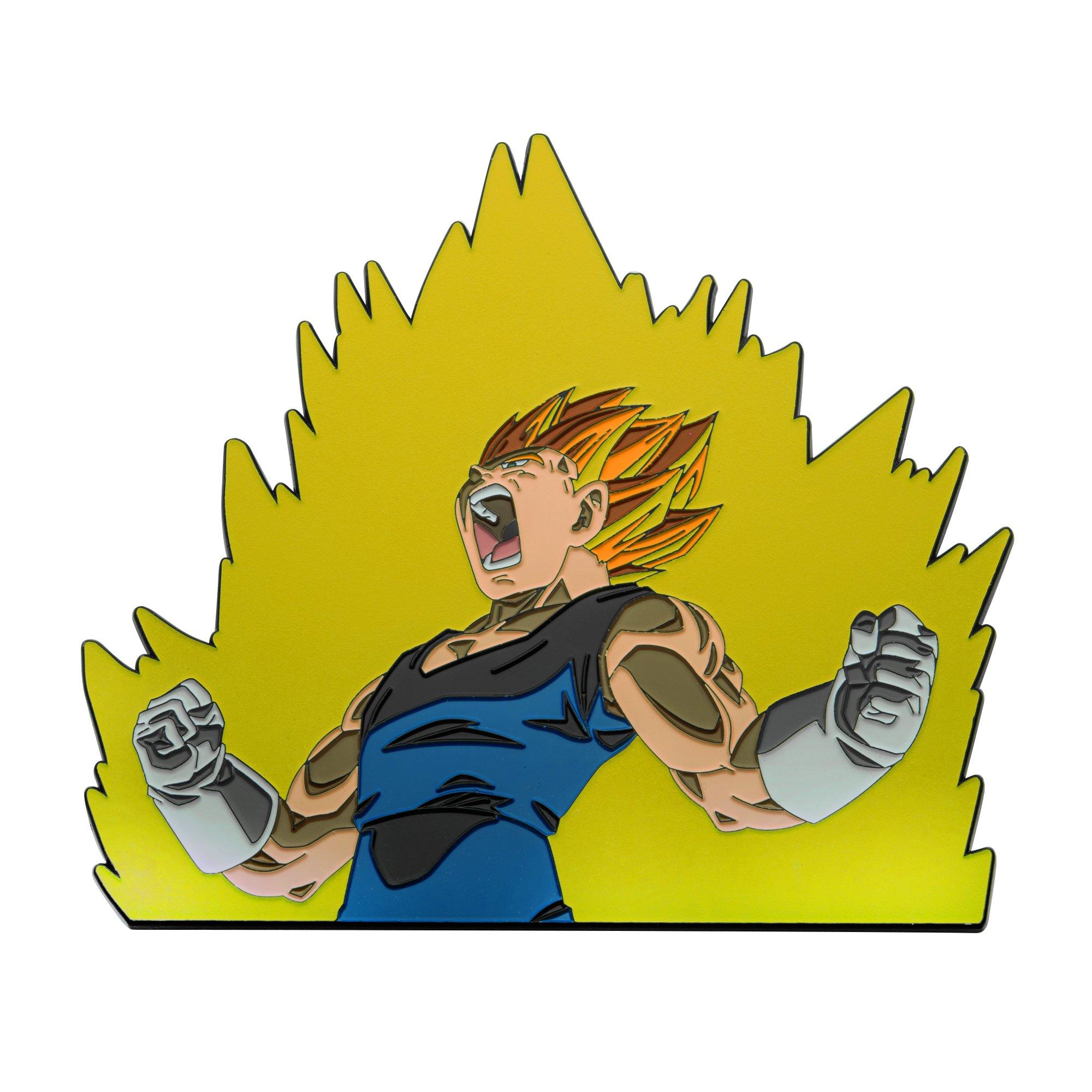 Dragon Ball Z Vegeta Magnetic Glow Enamel Pin