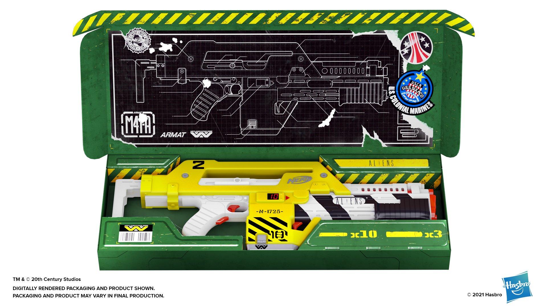 NERF Aliens LMTD Aliens M41A Pulse Blaster GameStop Exclusive