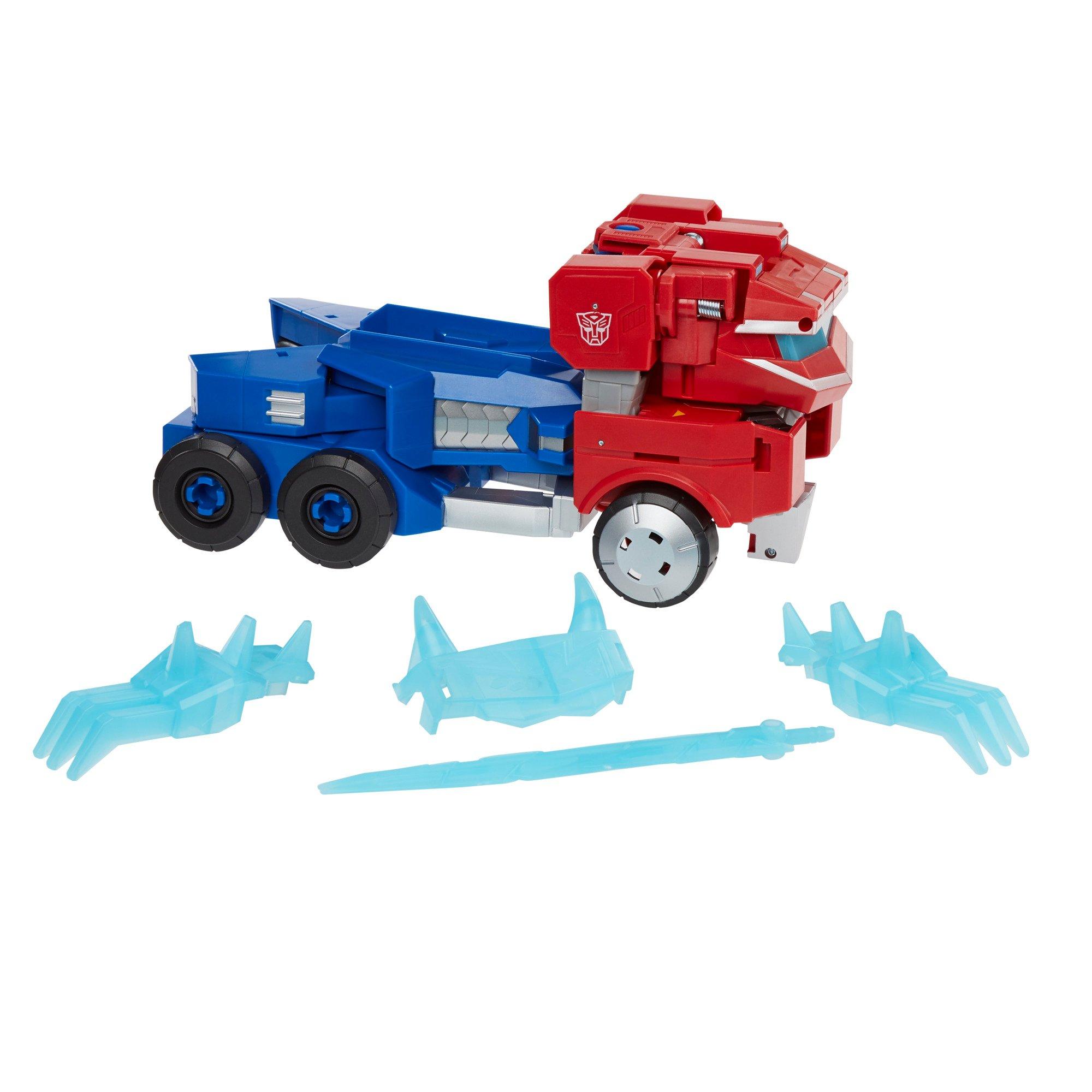 Transformers Cyberverse Dinobots Unite Roll N' Change Optimus Prime