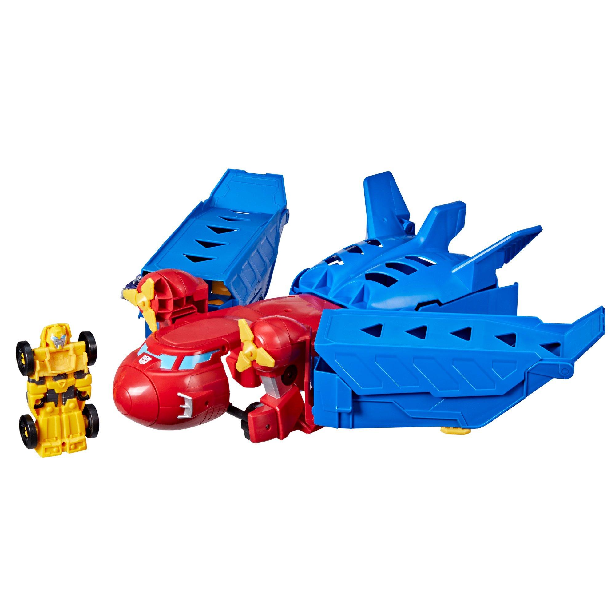 Transformers Optimus Prime Jet Wing Racer with Bumblebee Figure