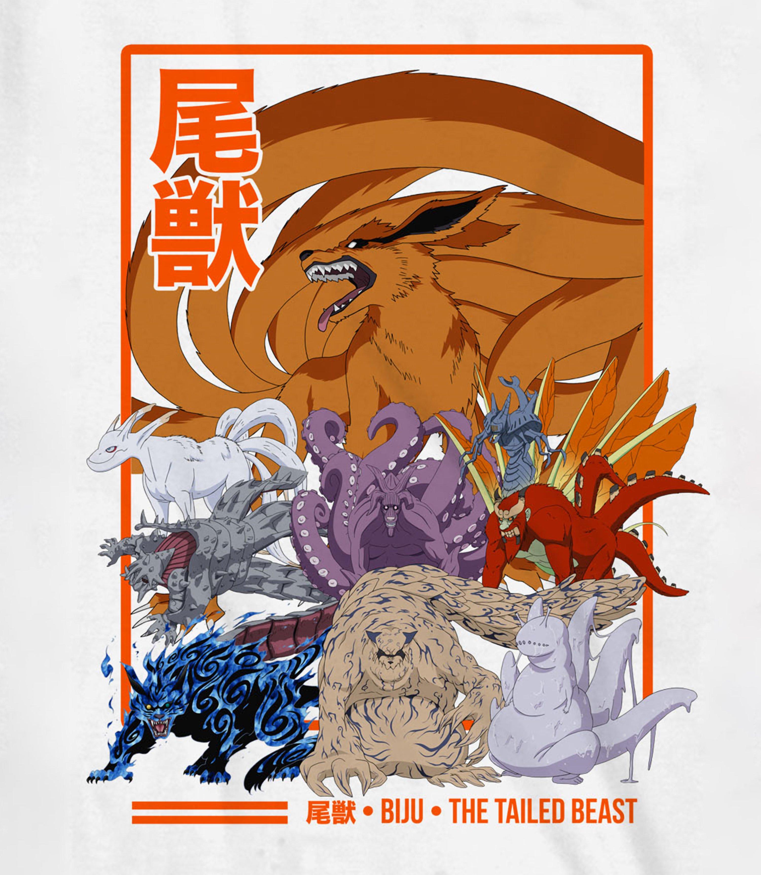 Naruto Shippuden Tailed Beasts Mens T Shirt