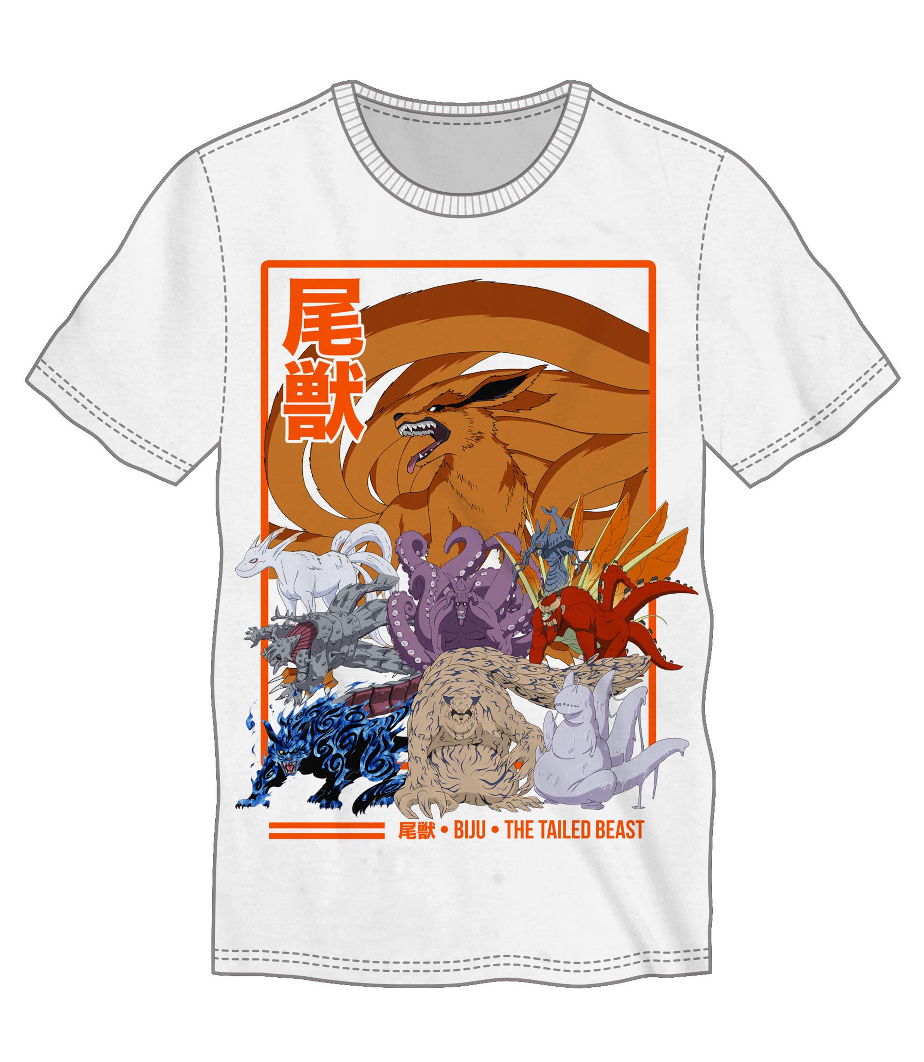Naruto Shippuden Tailed Beasts Mens T Shirt
