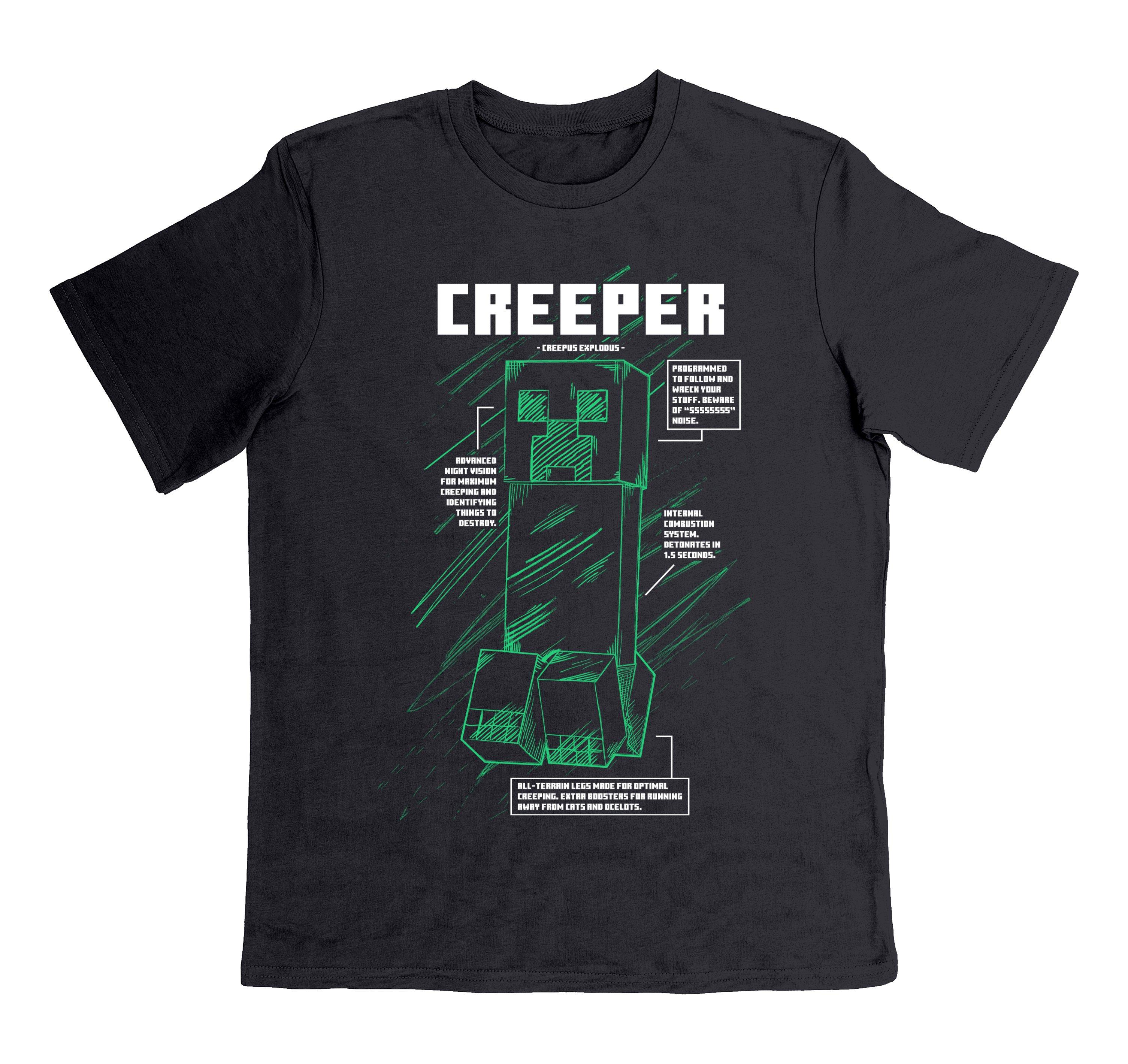 Geeknet Minecraft Creeper Anatomy Unisex T Shirt GameStop