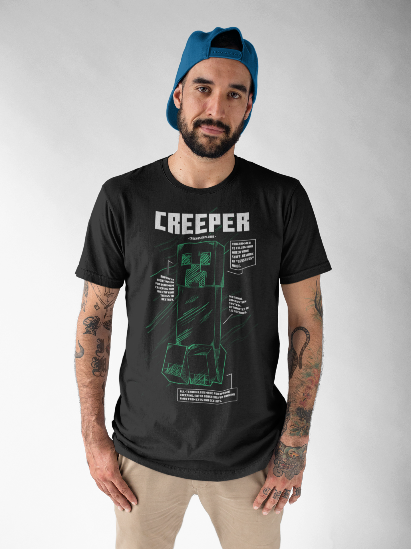 Minecraft Creeper Men's Graphic T-Shirt 