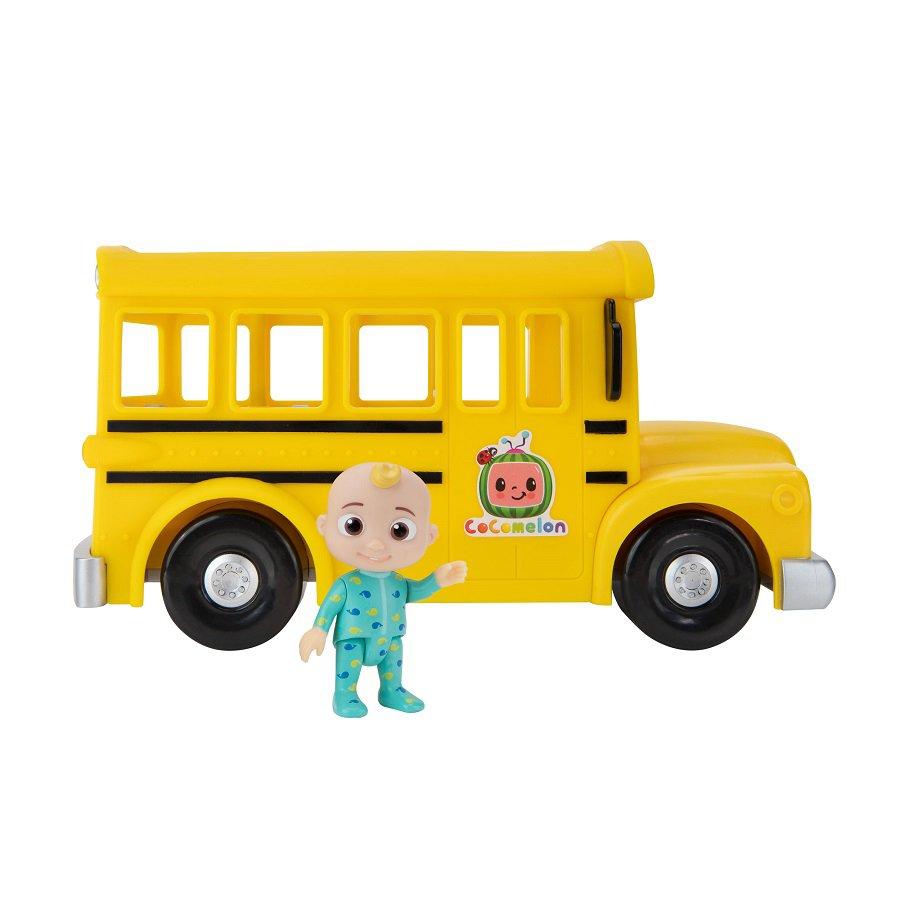 Jazwares CoComelon Musical Yellow School Bus Vehicle with JJ Figure