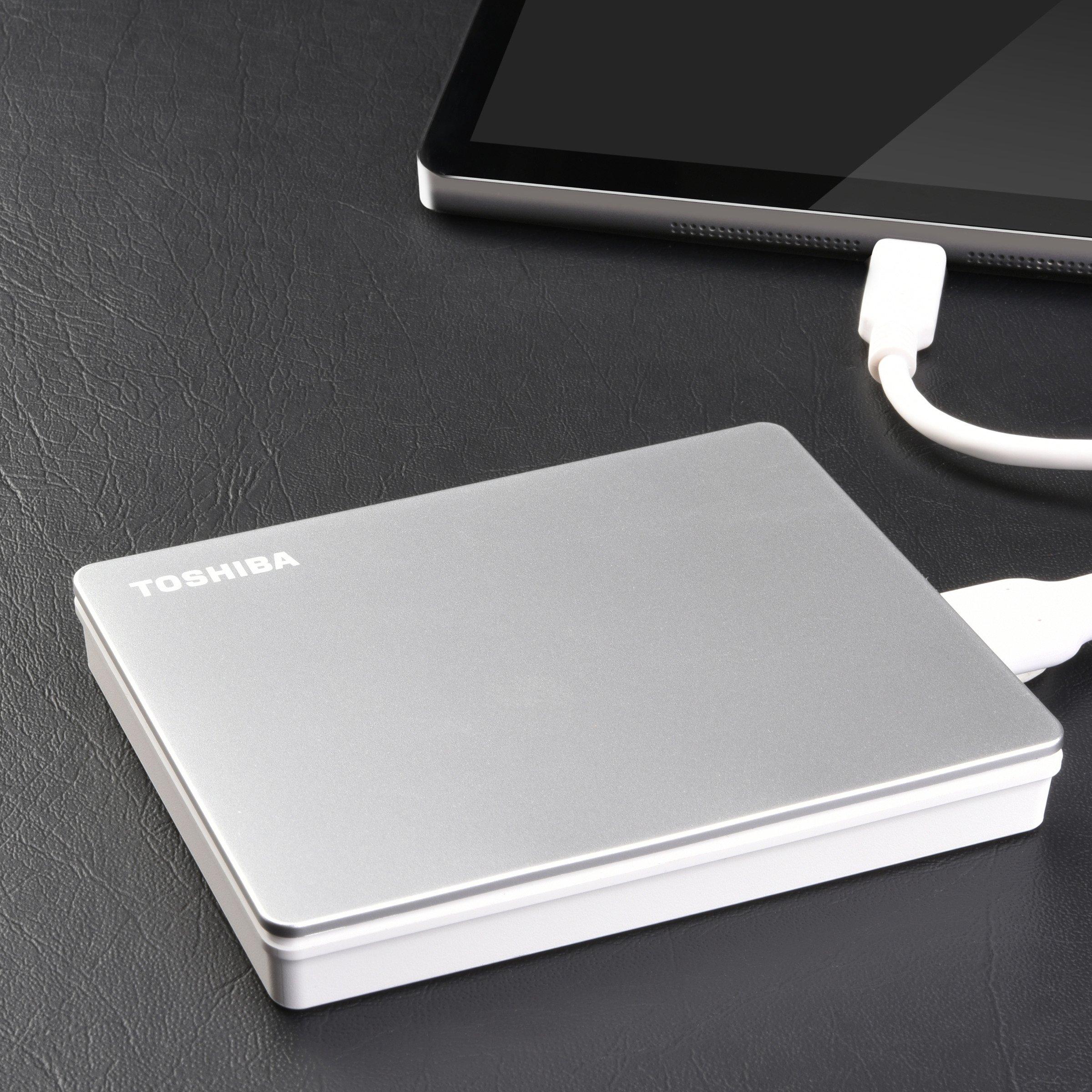 list item 6 of 35 Toshiba Canvio Flex Portable External Hard Drive 1TB Silver