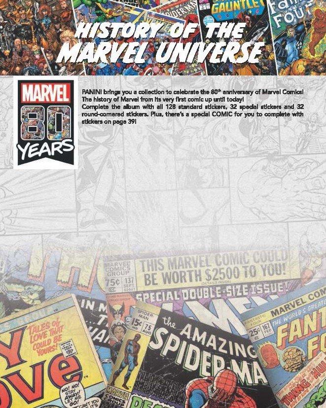 Panini Marvel 80th Anniversary Sticker Album