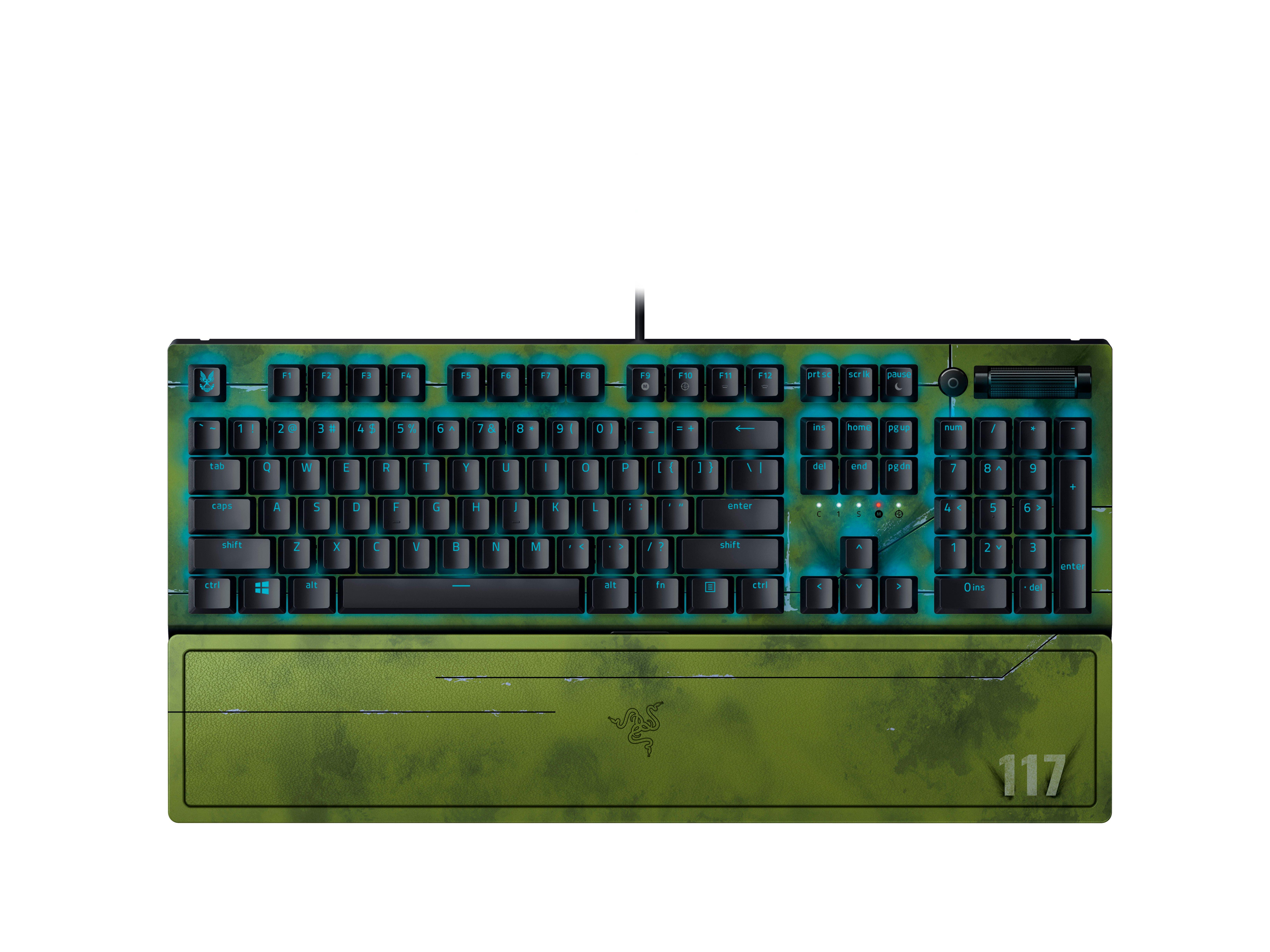 Razer BlackWidow V3 Green Switch Mechanical Gaming Keyboard Halo