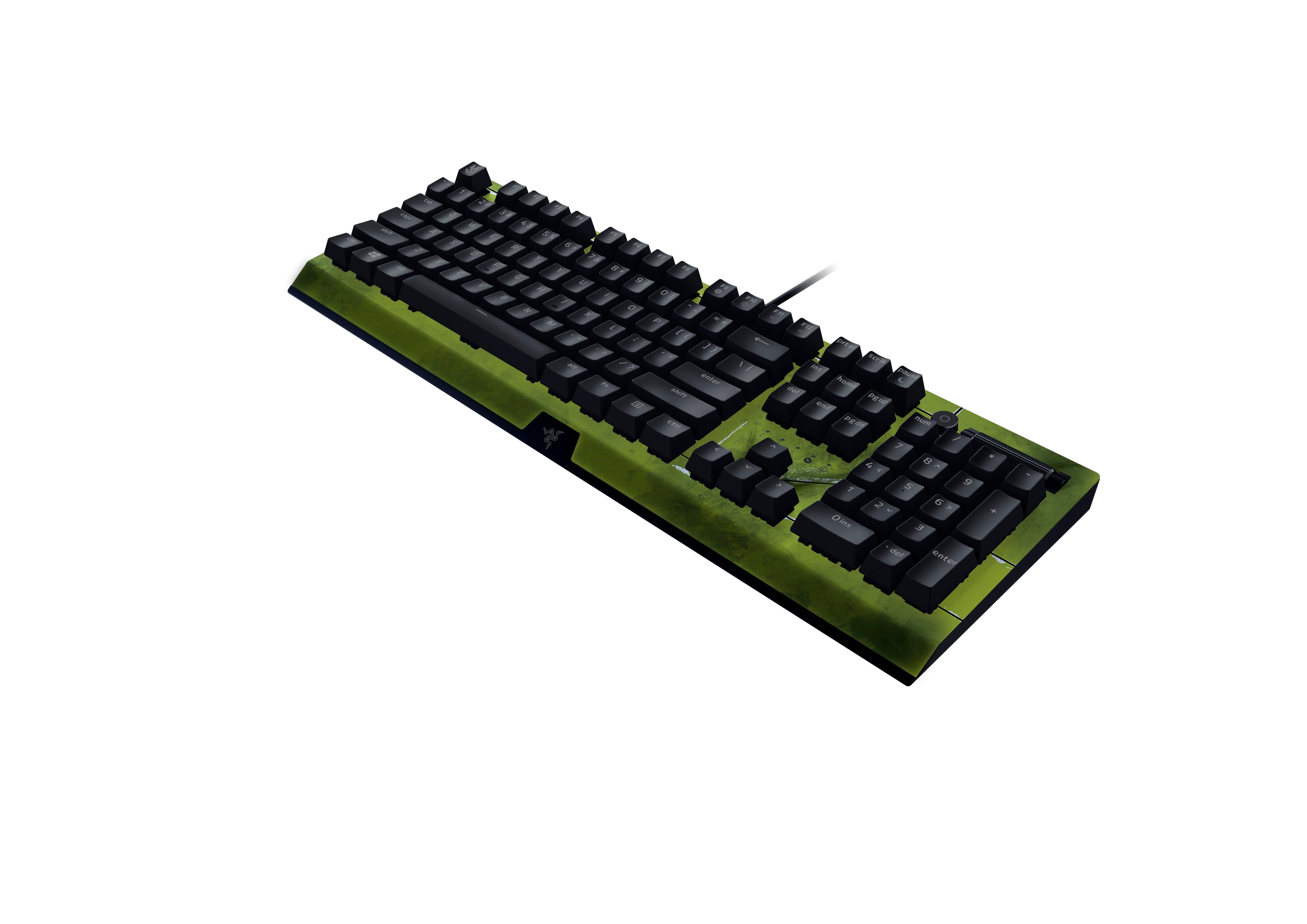 list item 3 of 8 Razer BlackWidow V3 Green Switch Mechanical Gaming Keyboard - Halo Infinite Edition