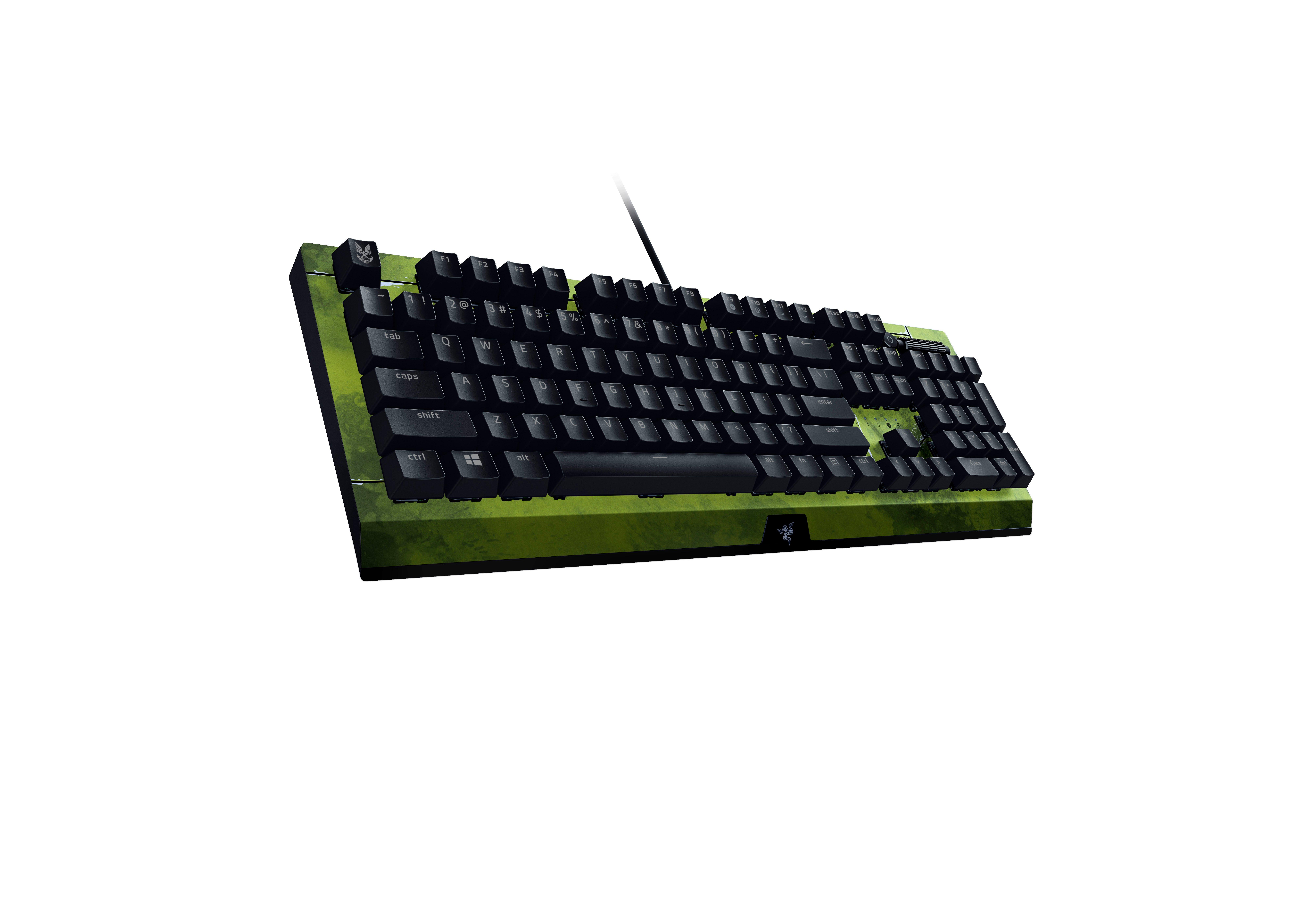 list item 5 of 8 Razer BlackWidow V3 Green Switch Mechanical Gaming Keyboard - Halo Infinite Edition