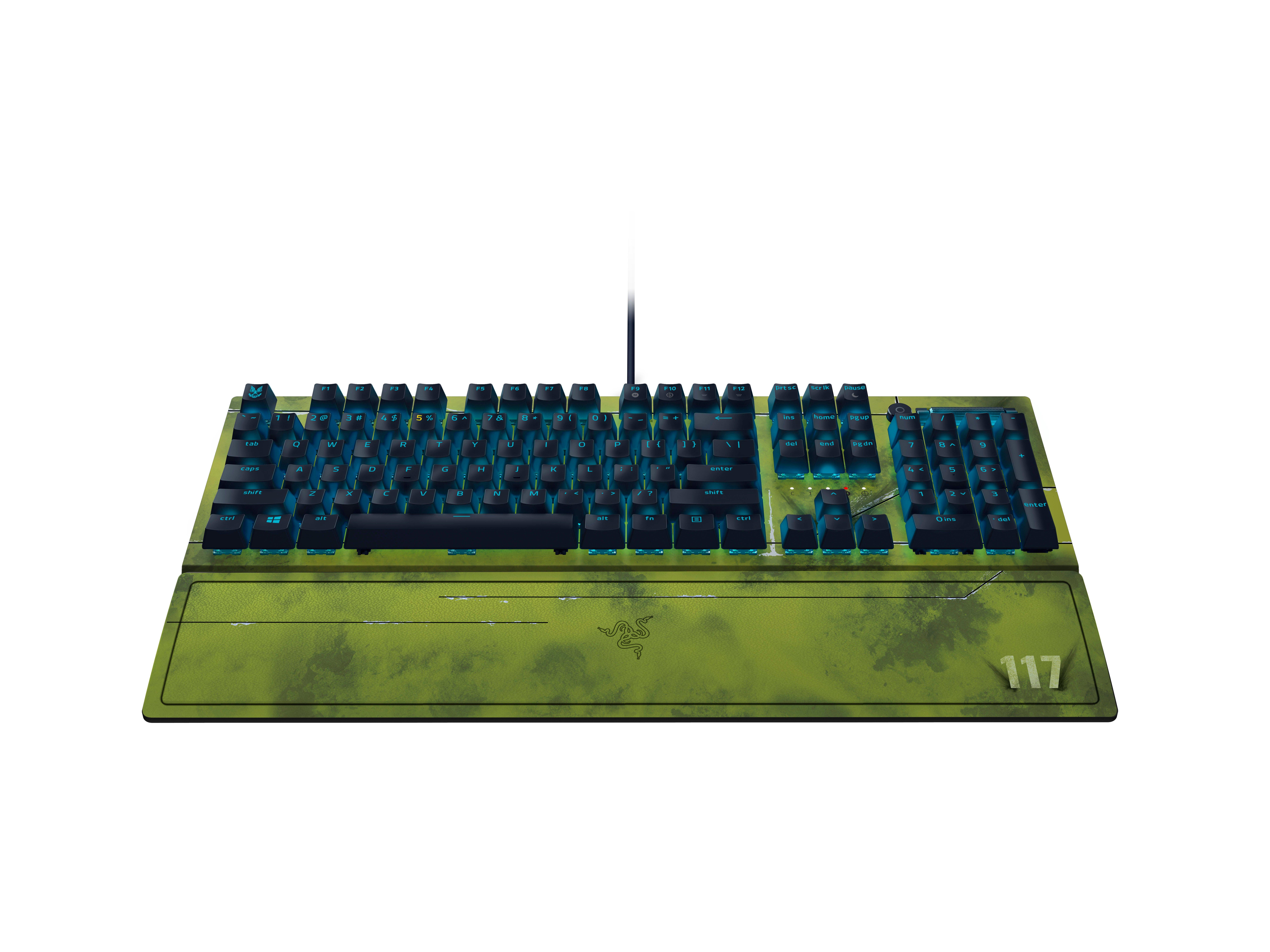 list item 8 of 8 Razer BlackWidow V3 Green Switch Mechanical Gaming Keyboard - Halo Infinite Edition