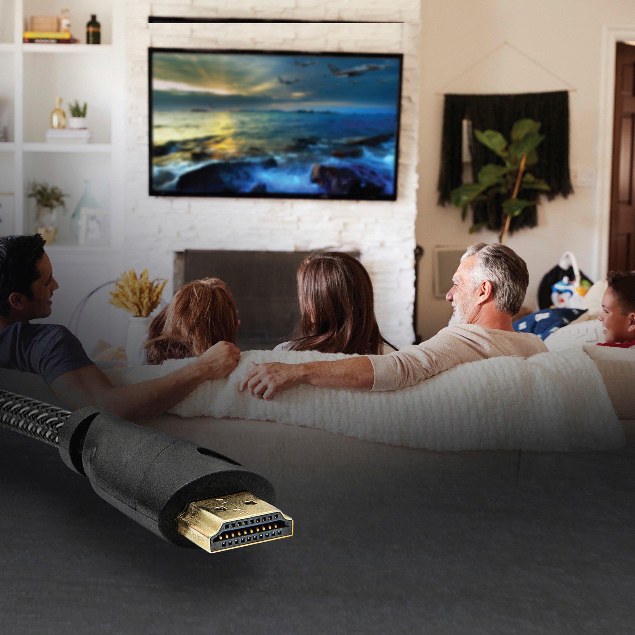 Helix UltraDurable 6ft 4K HDMI Cable with 90 Degree Adapter