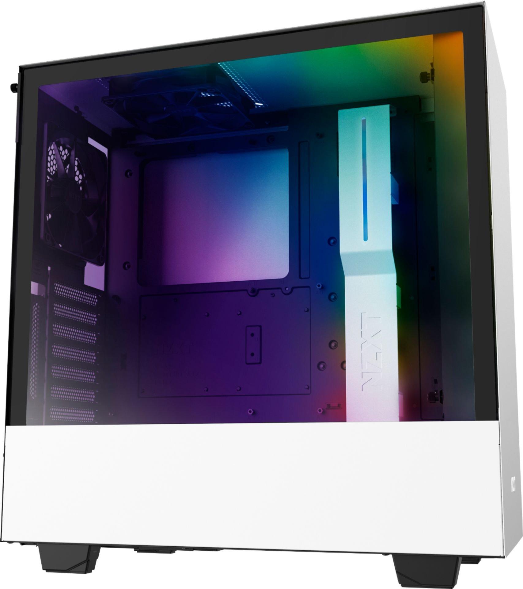 NZXT H510i Tempered Glass MidTower Computer Case with RGB LED