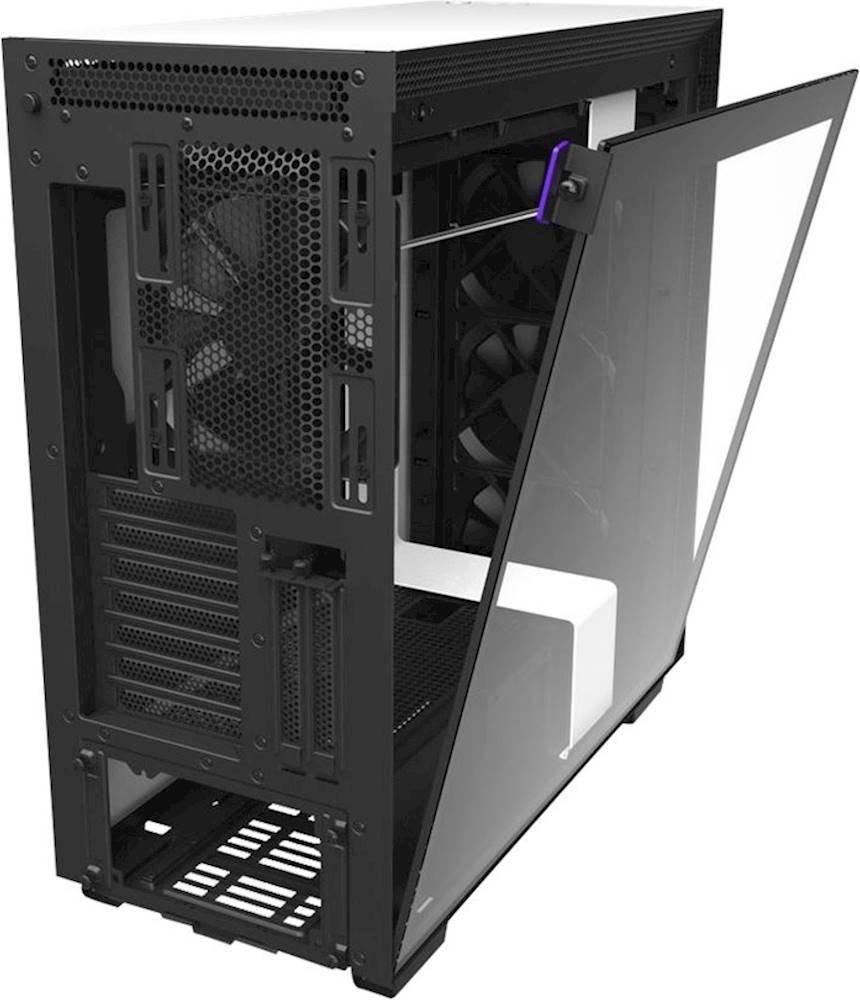 list item 5 of 8 NZXT H710i Tempered Glass Mid-Tower Computer Case with RGB Matte White