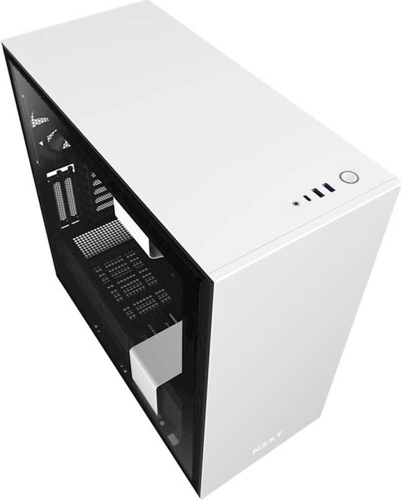 list item 8 of 8 NZXT H710i Tempered Glass Mid-Tower Computer Case with RGB Matte White