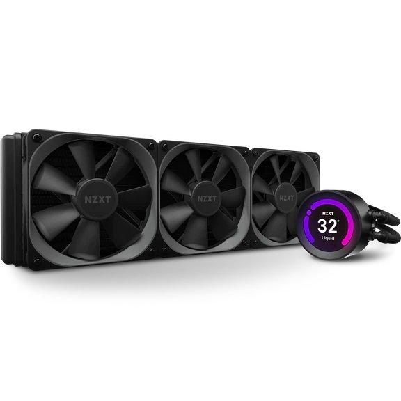 Nzxt Rlkrz7301 Kraken Z73 380mm Aio Cpu Liquid Cooling Fan With Lcd Display Gamestop