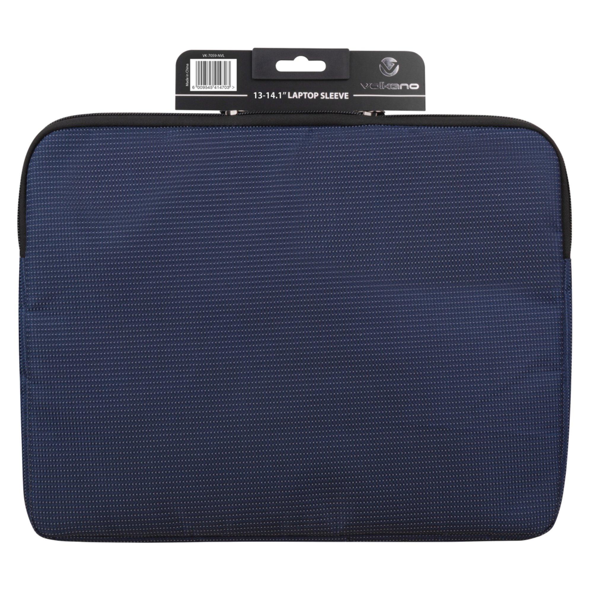 Volkano Latitude Laptop Sleeve for Laptops up to 14.1in Navy/Lime