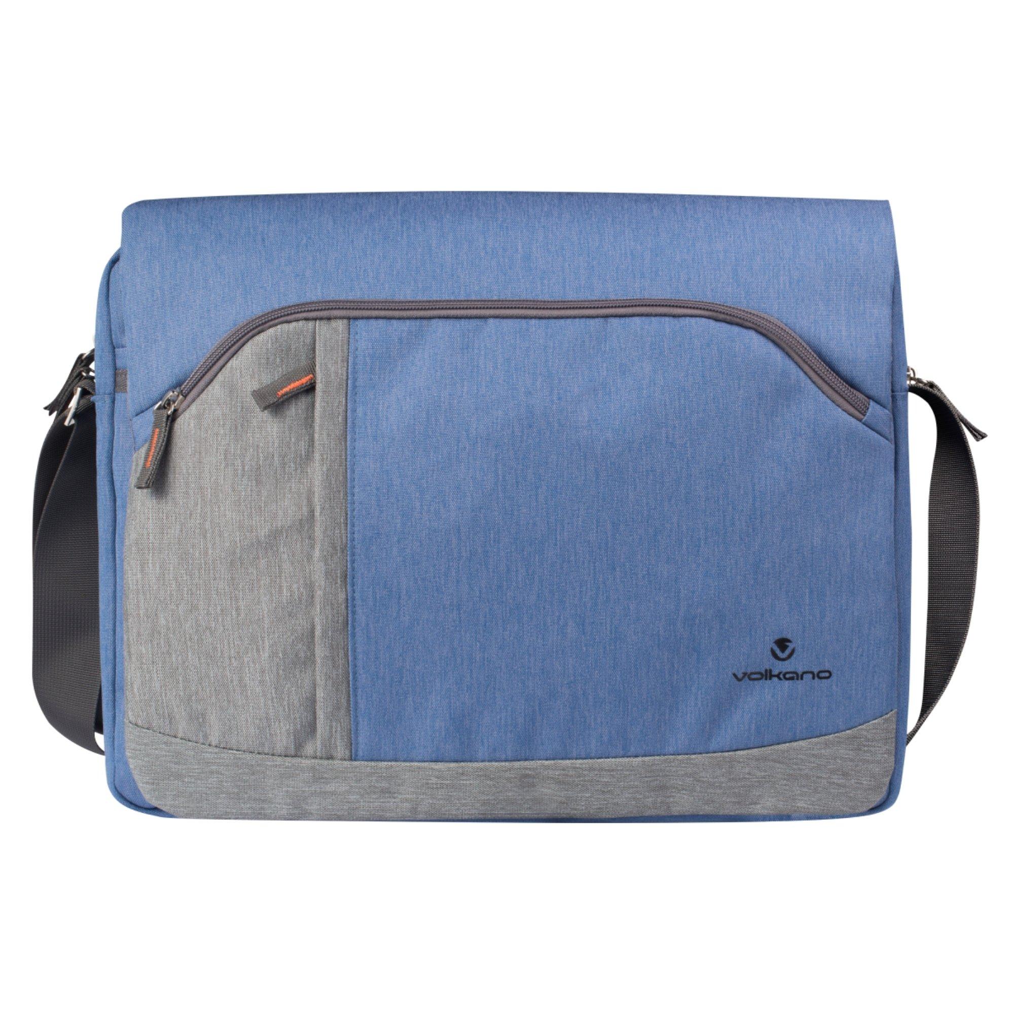 list item 1 of 1 Volkano Breeze Series Shoulder Bag for Laptops up to 15.6-in Blue/Grey
