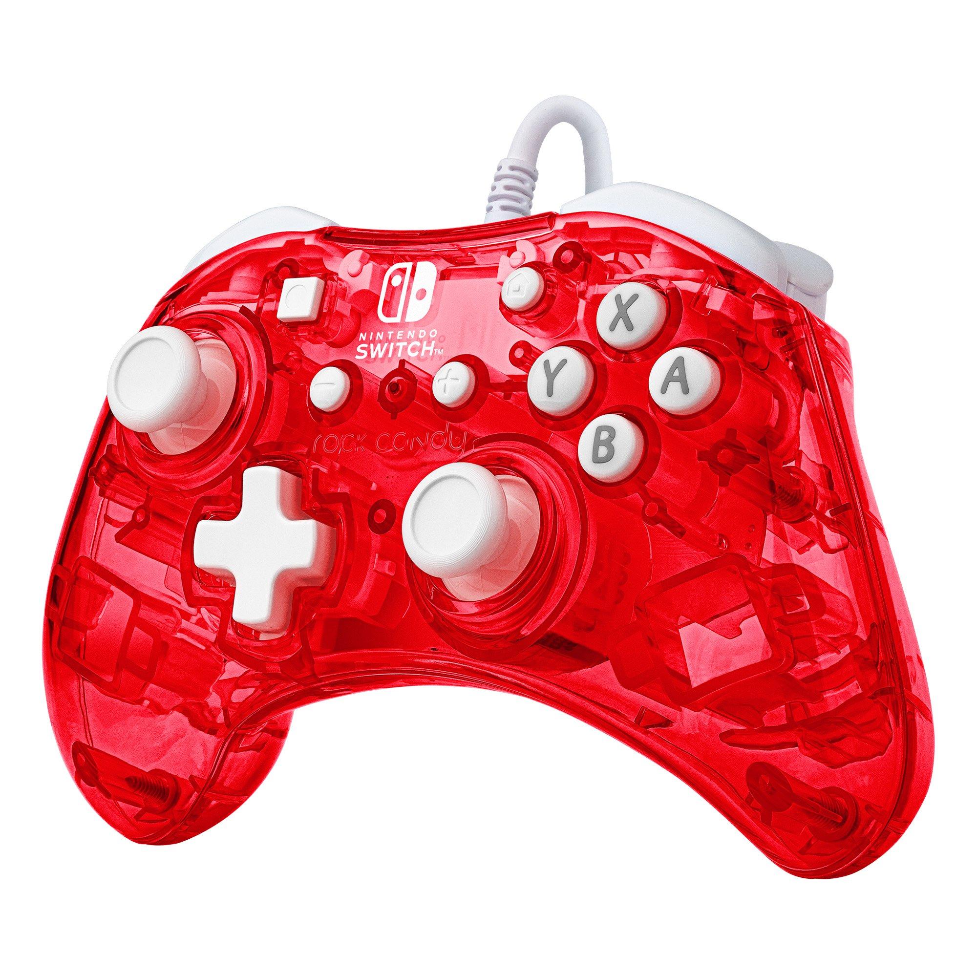 PDP Rock Candy Wired Controller for Nintendo Switch Stormin Cherry