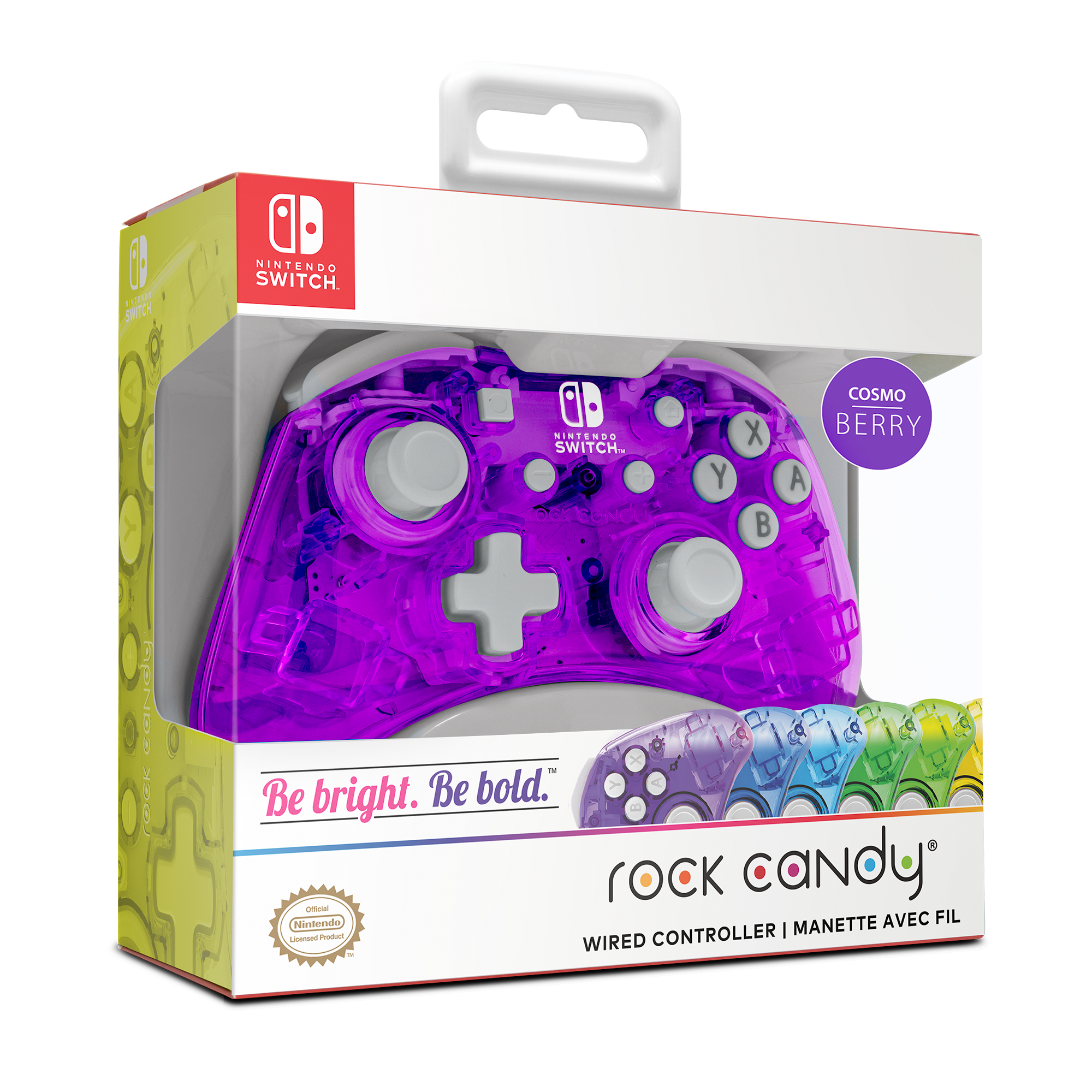 PDP Rock Candy Wired Controller For Nintendo Switch - Cosmo Berry