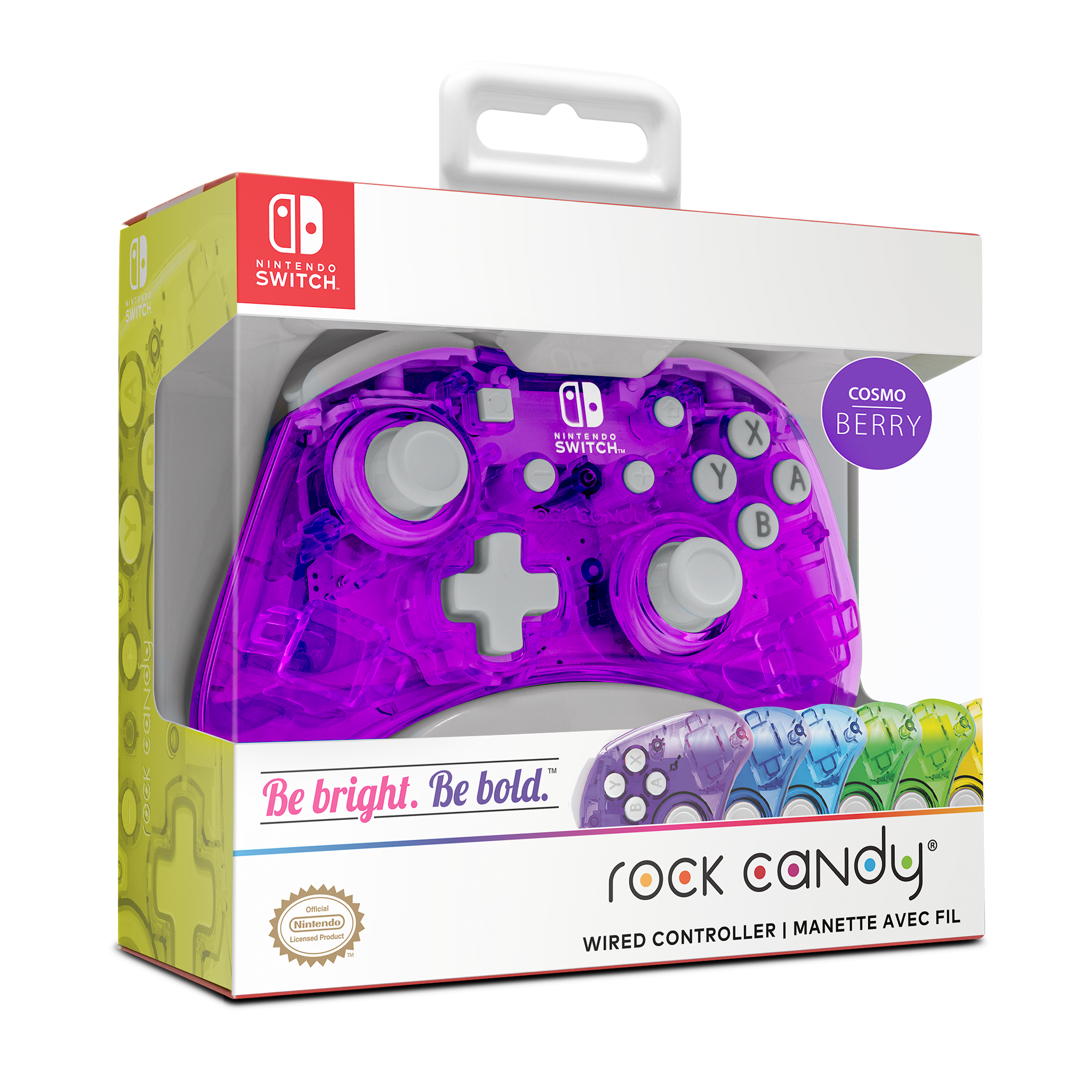 list item 7 of 7 PDP Rock Candy Wired Controller for Nintendo Switch - Cosmo Berry