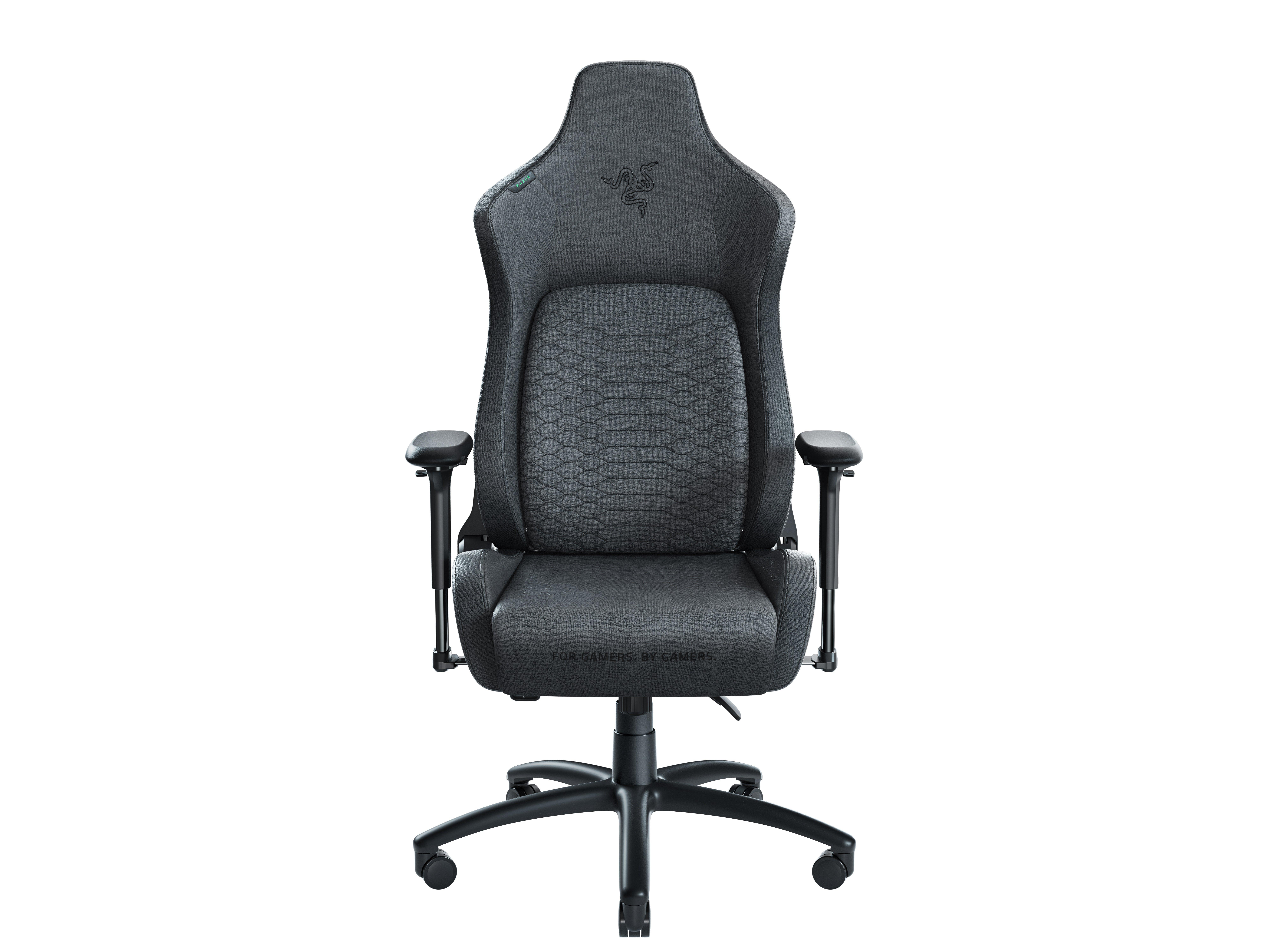Razer Iskur XL Dark Gray Fabric Gaming Chair with Built In Lumbar Support