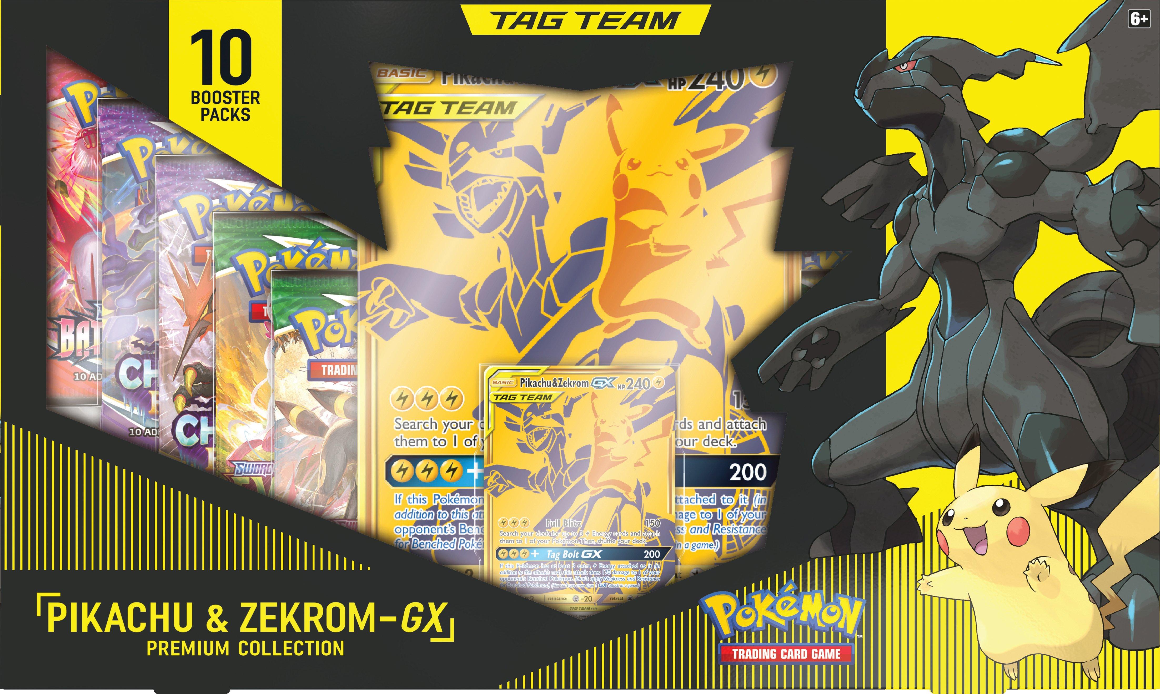 Pokemon Trading Card Game Pikachu And Zekrom Gx Premium Collection Gamestop Exclusive