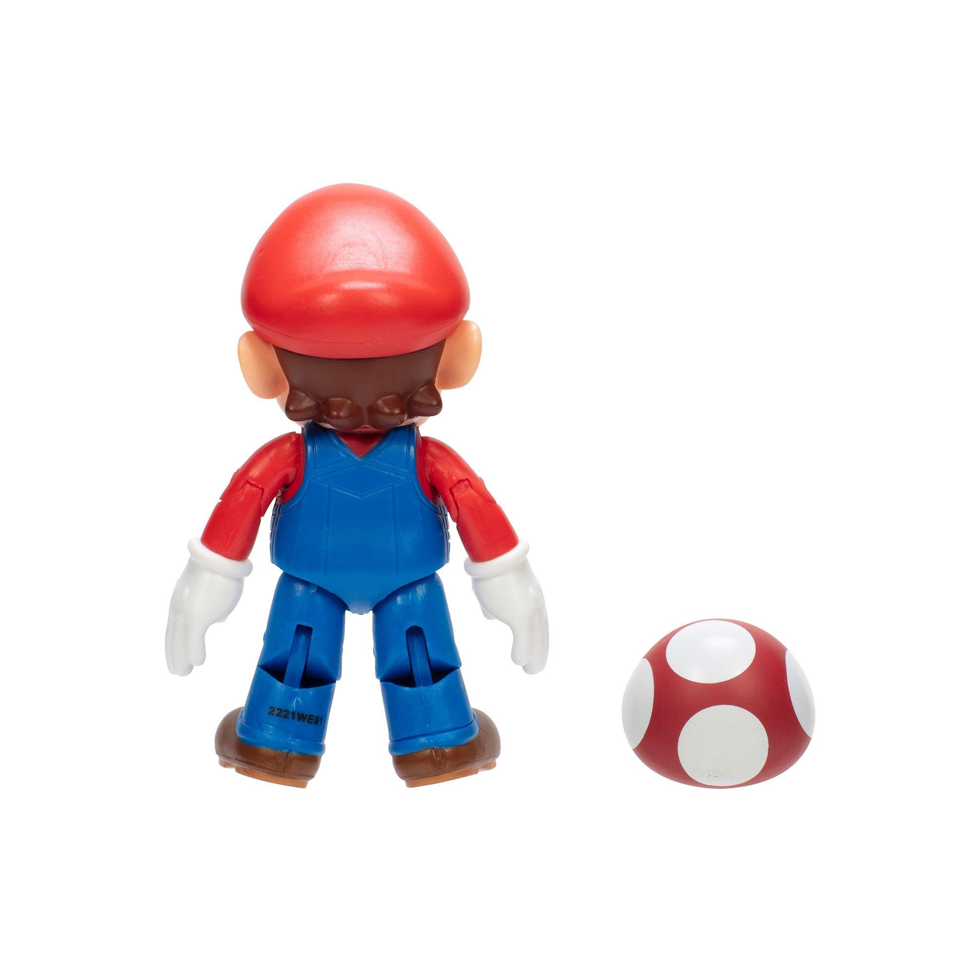 list item 2 of 5 Jakks Pacific Nintendo Super Mario with Super Mushroom 4-in Action Figure