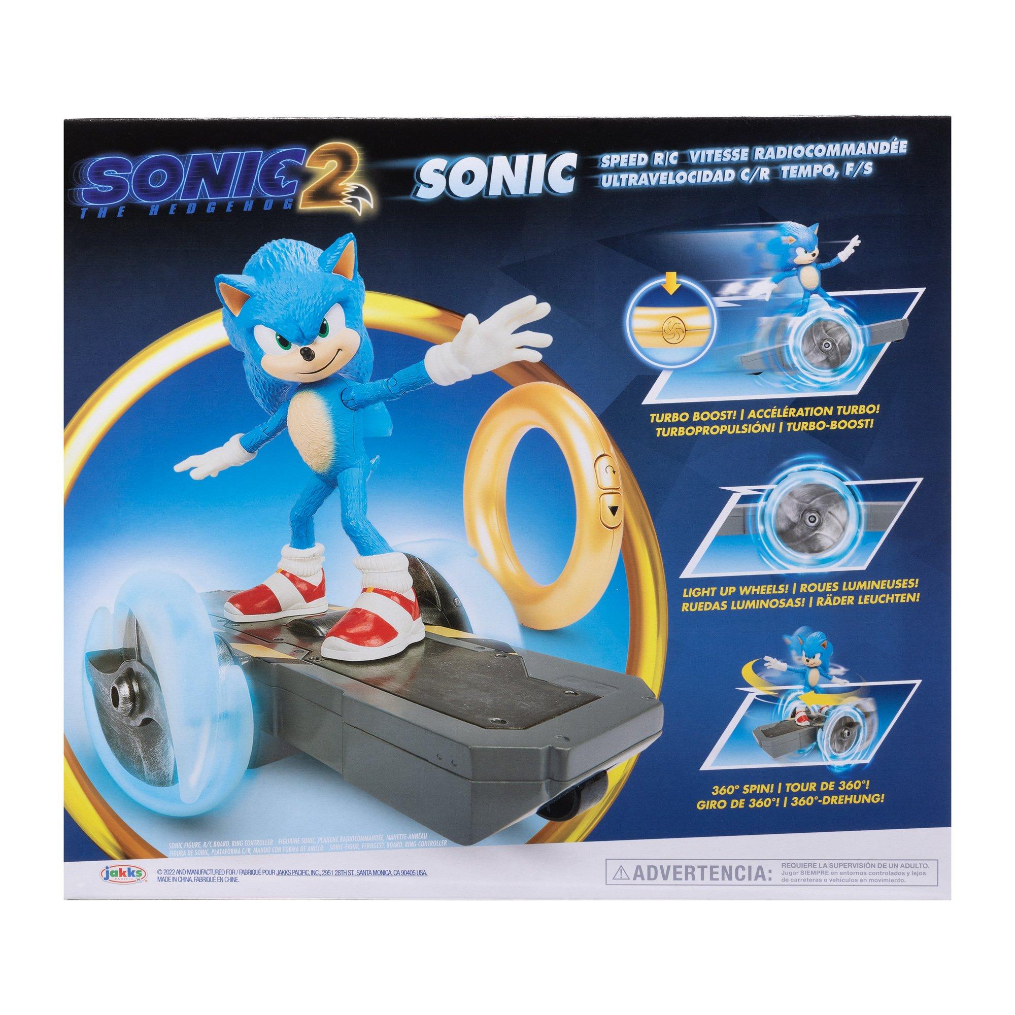 Sonic 2 Remote Control Sonic Speed 6in Scale Detachable Figure with