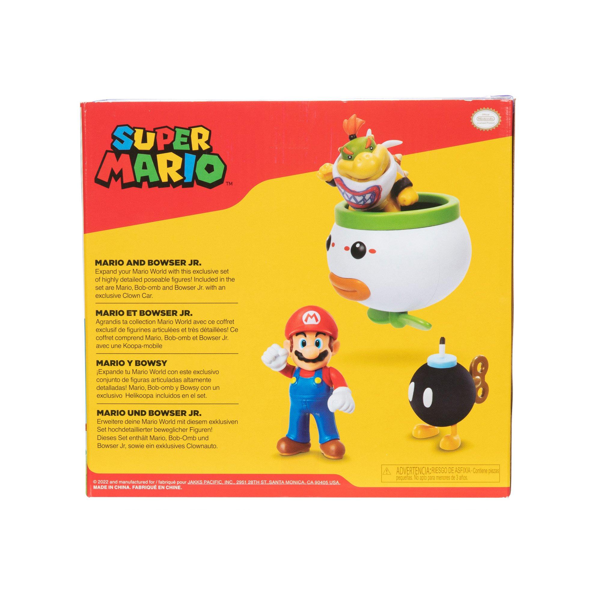 Jakks Pacific Nintendo Super Mario and Bowser Jr 2.5-in Figure Set