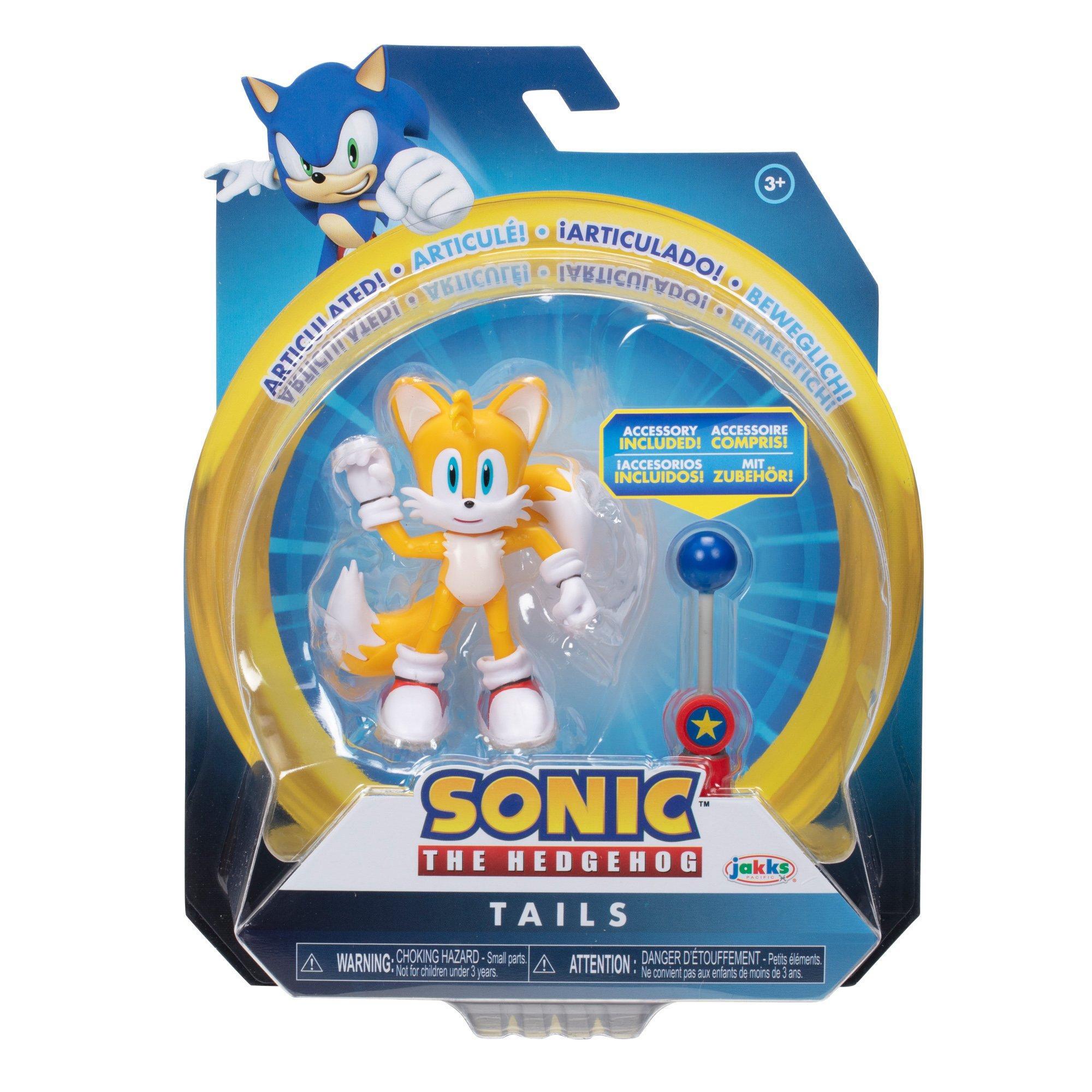 Jakks Pacific Sonic the Hedgehog Tails with Checkpoint 4-in Action Figure