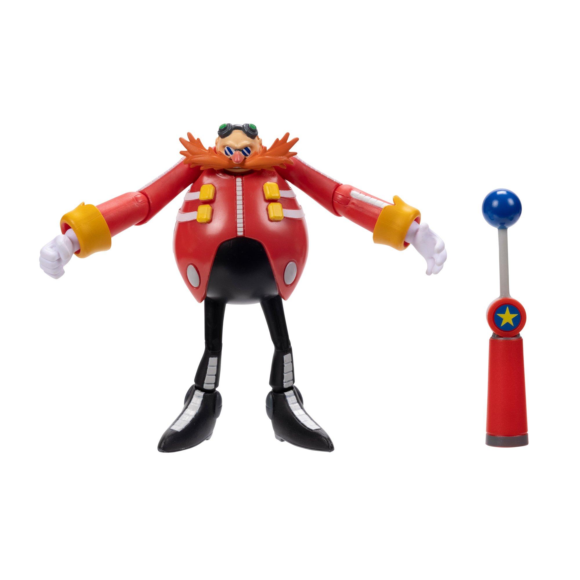 Jakks Pacific Sonic the Hedgehog Dr. Eggman with Fast Shoe Item Box 4-in Action Figure
