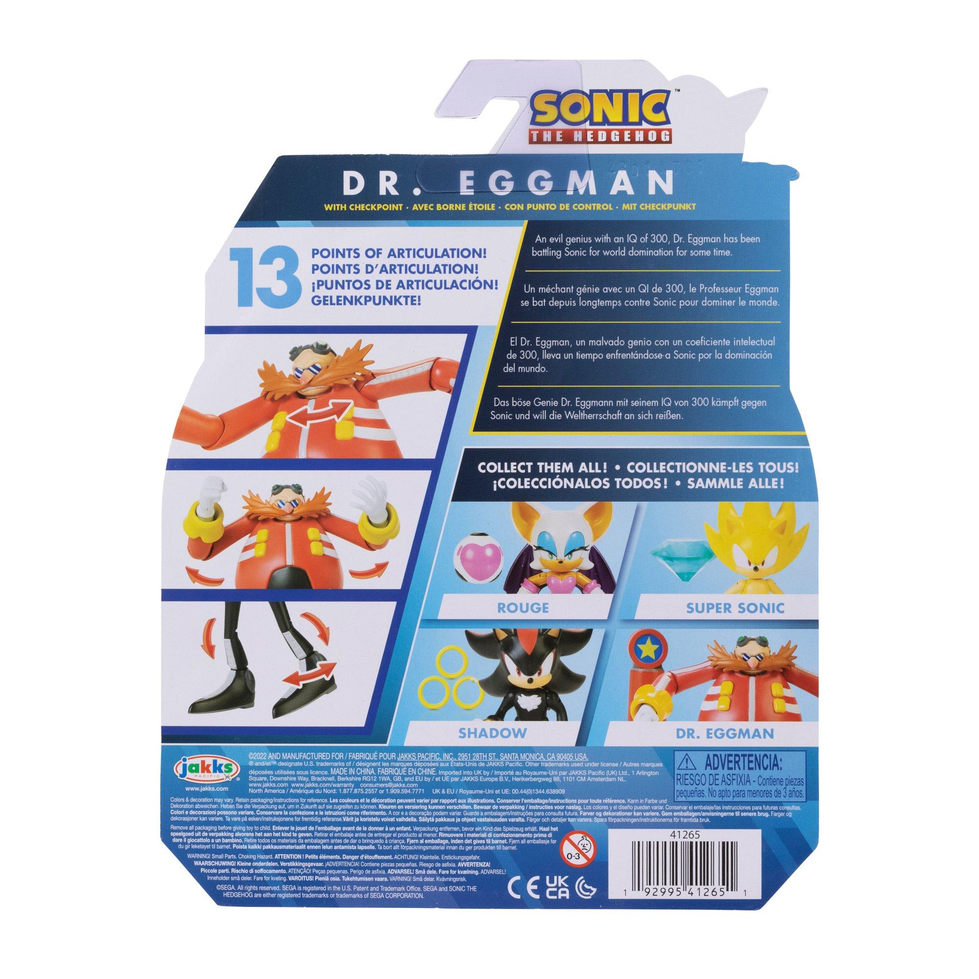 list item 5 of 5 Jakks Pacific Sonic the Hedgehog Dr. Eggman with Fast Shoe Item Box 4-in Action Figure