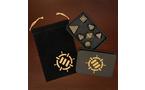 ENHANCE Tabletop RPG 7 Metal Dice Set with Case and Dice Bag