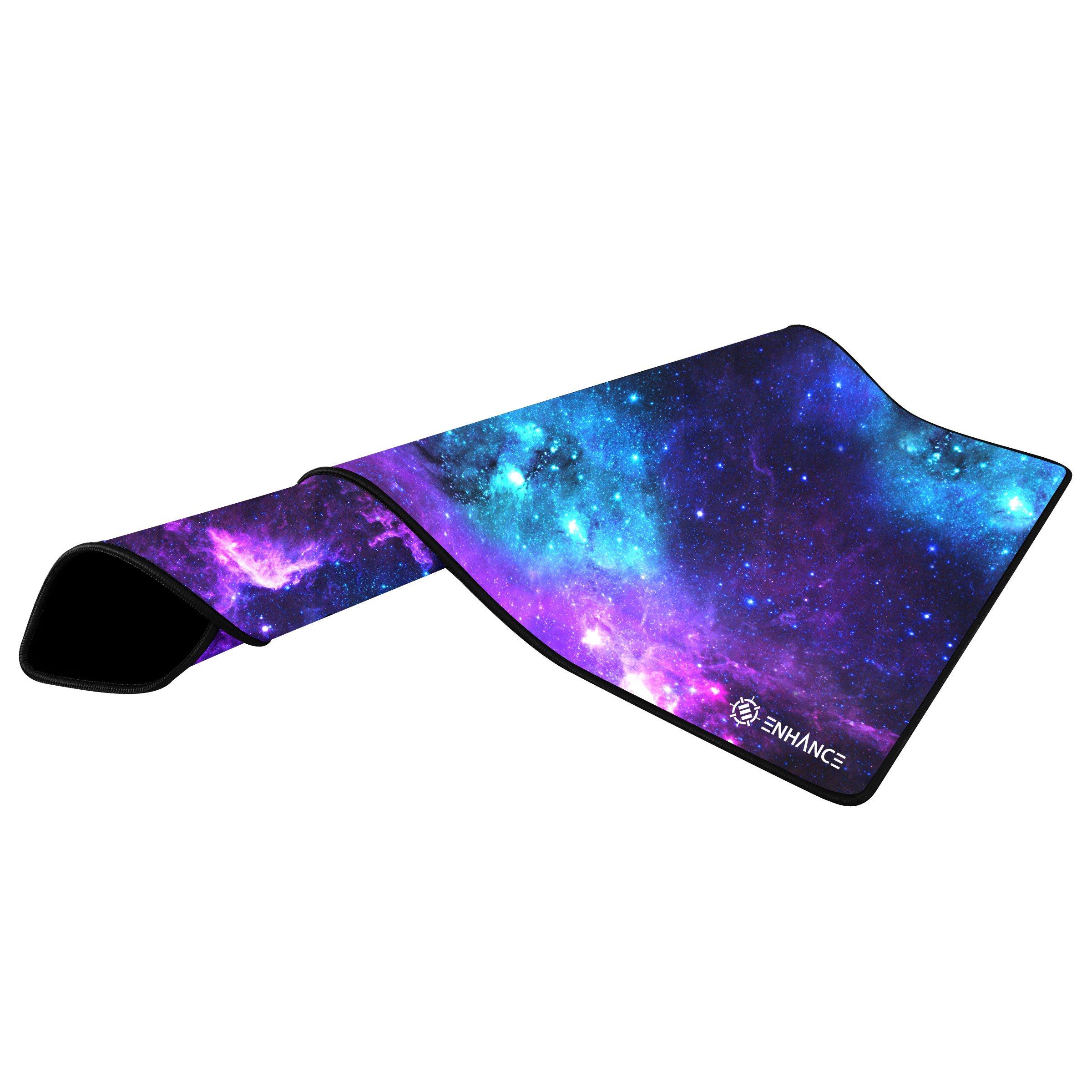 ENHANCE Pathogen XXL Extended Gaming Mouse Pad Galaxy