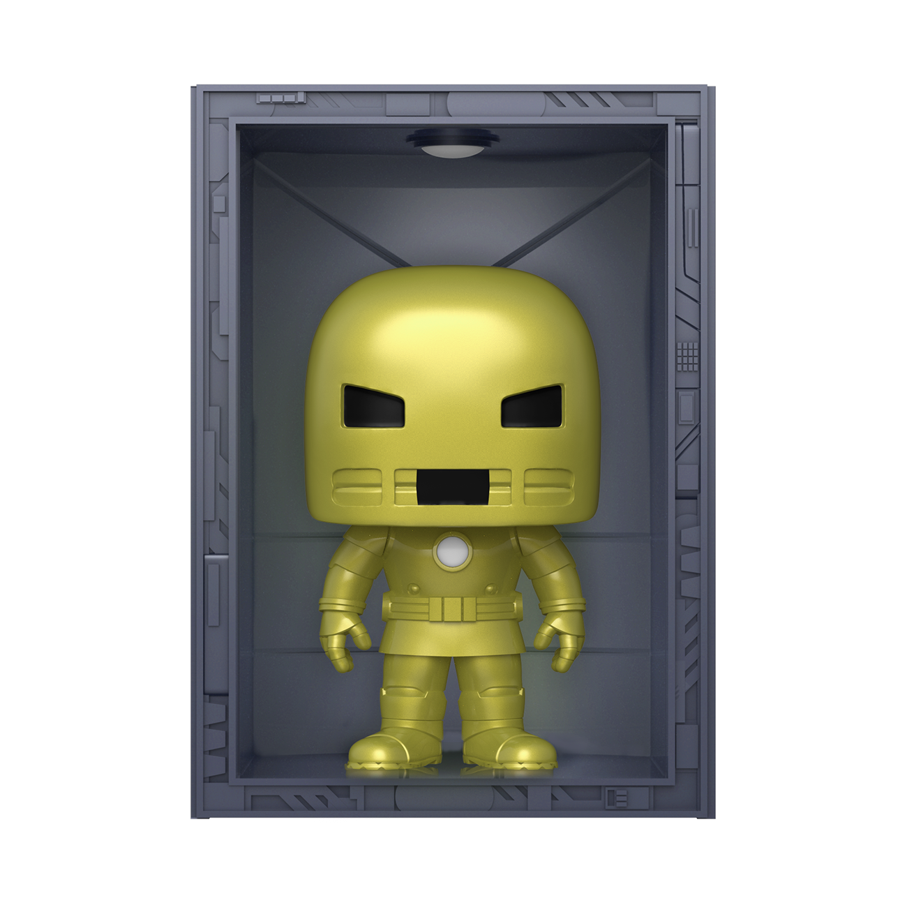 Funko POP Deluxe: Hall of Armor: Iron Man Model 1 Golden Armor Bobblehead  Vinyl Figure