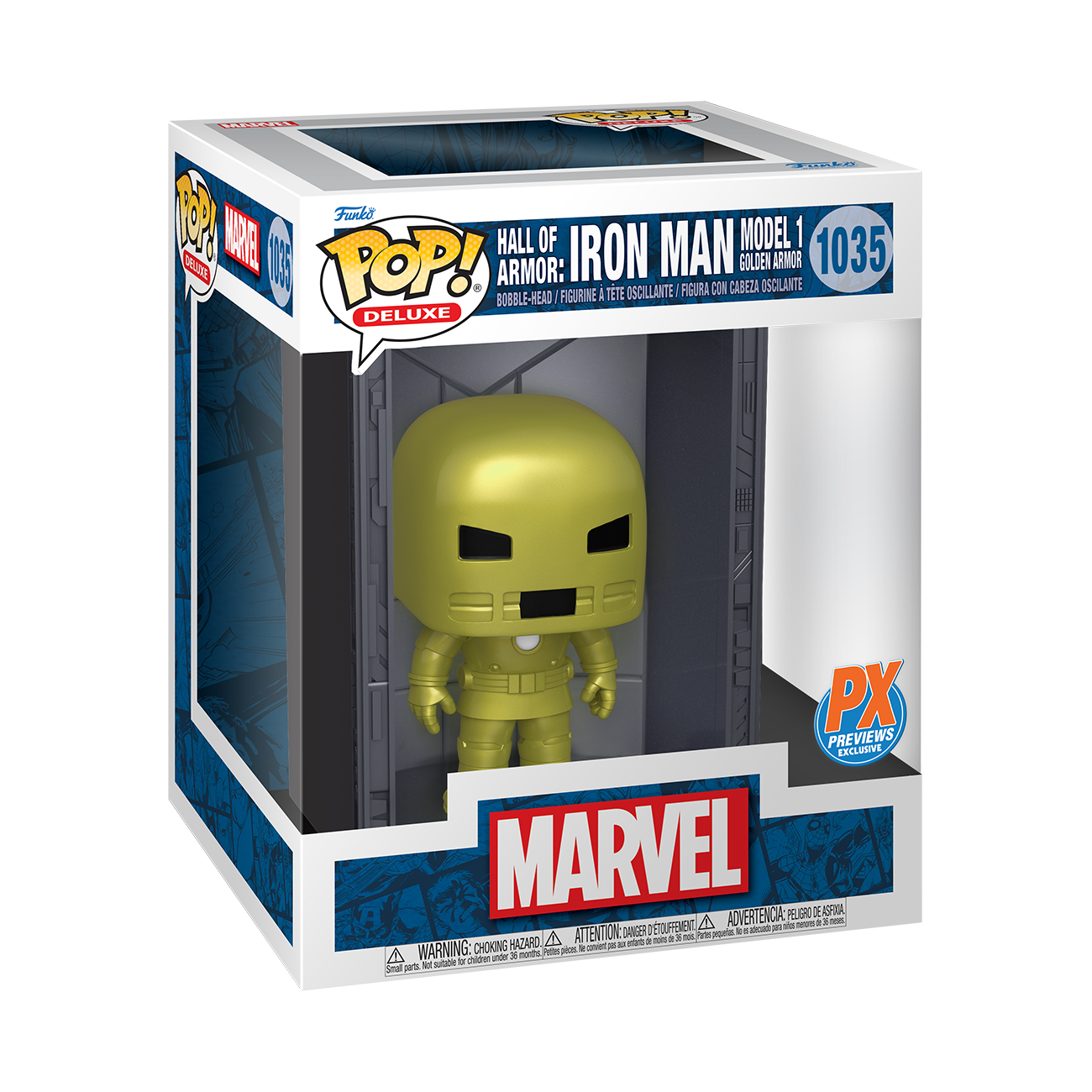 Funko POP! Deluxe Hall of Armor Iron Man Model 1 Golden Armor