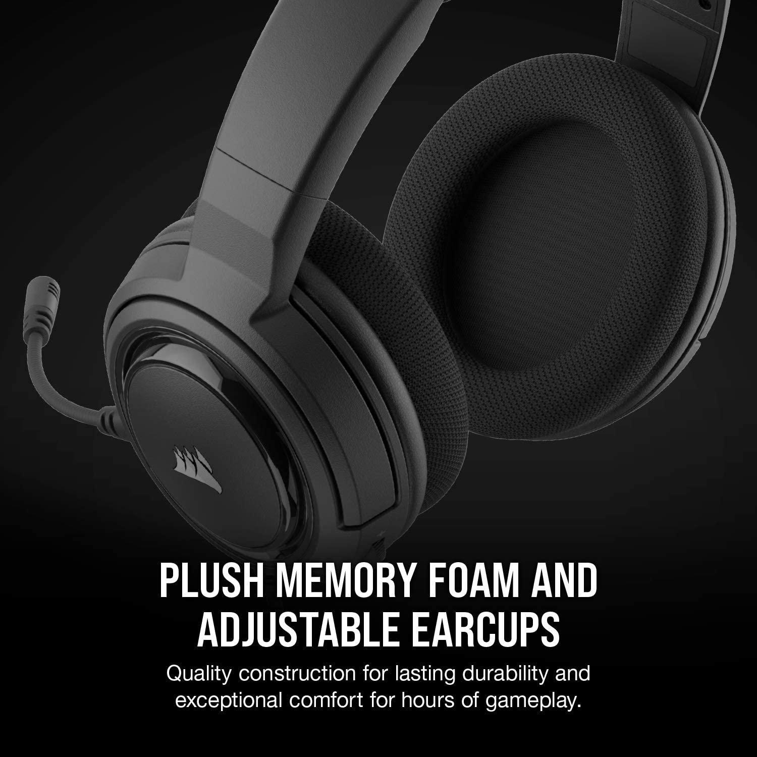 Corsair HS55 Stereo Gaming Headset Carbon - Incredible Connection