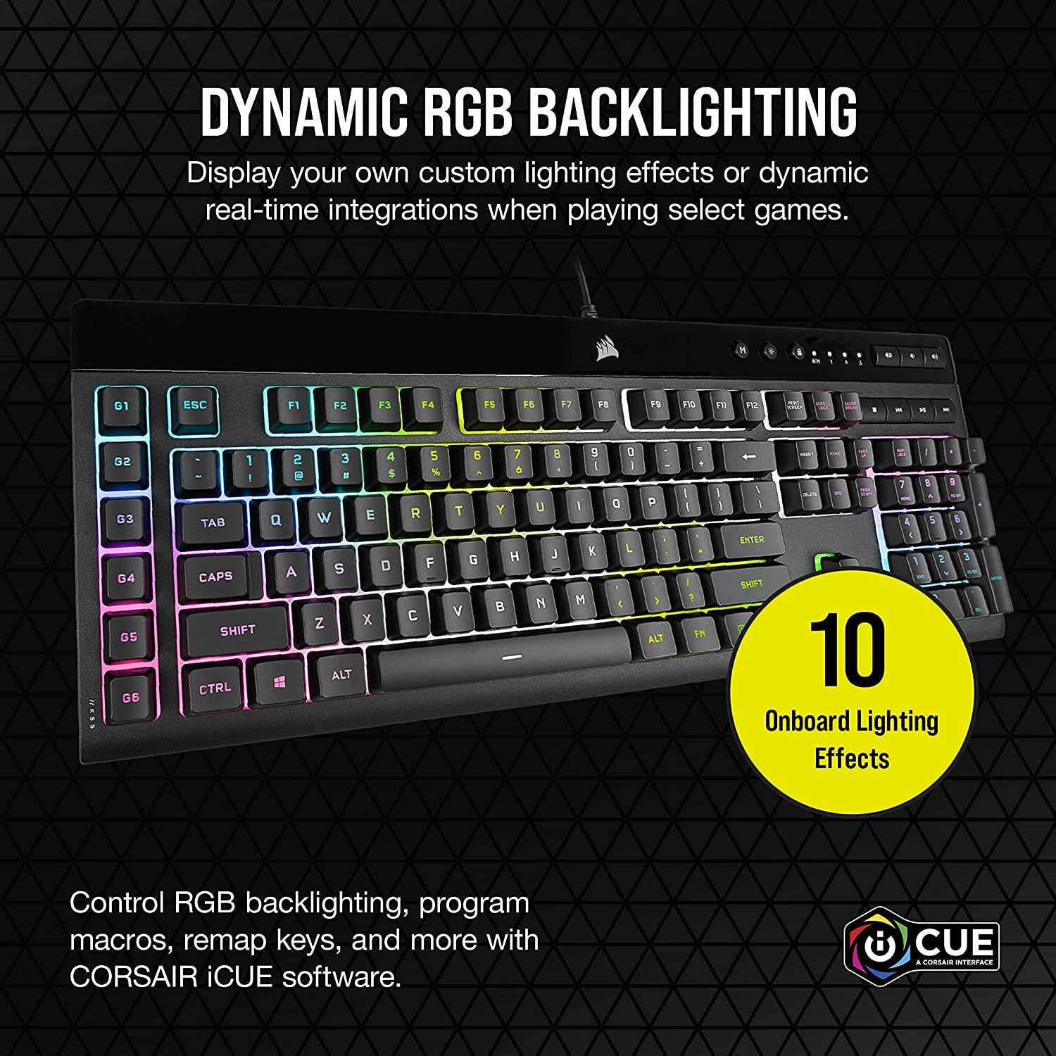 Corsair K55 RGB Gaming Keyboard - Office Depot