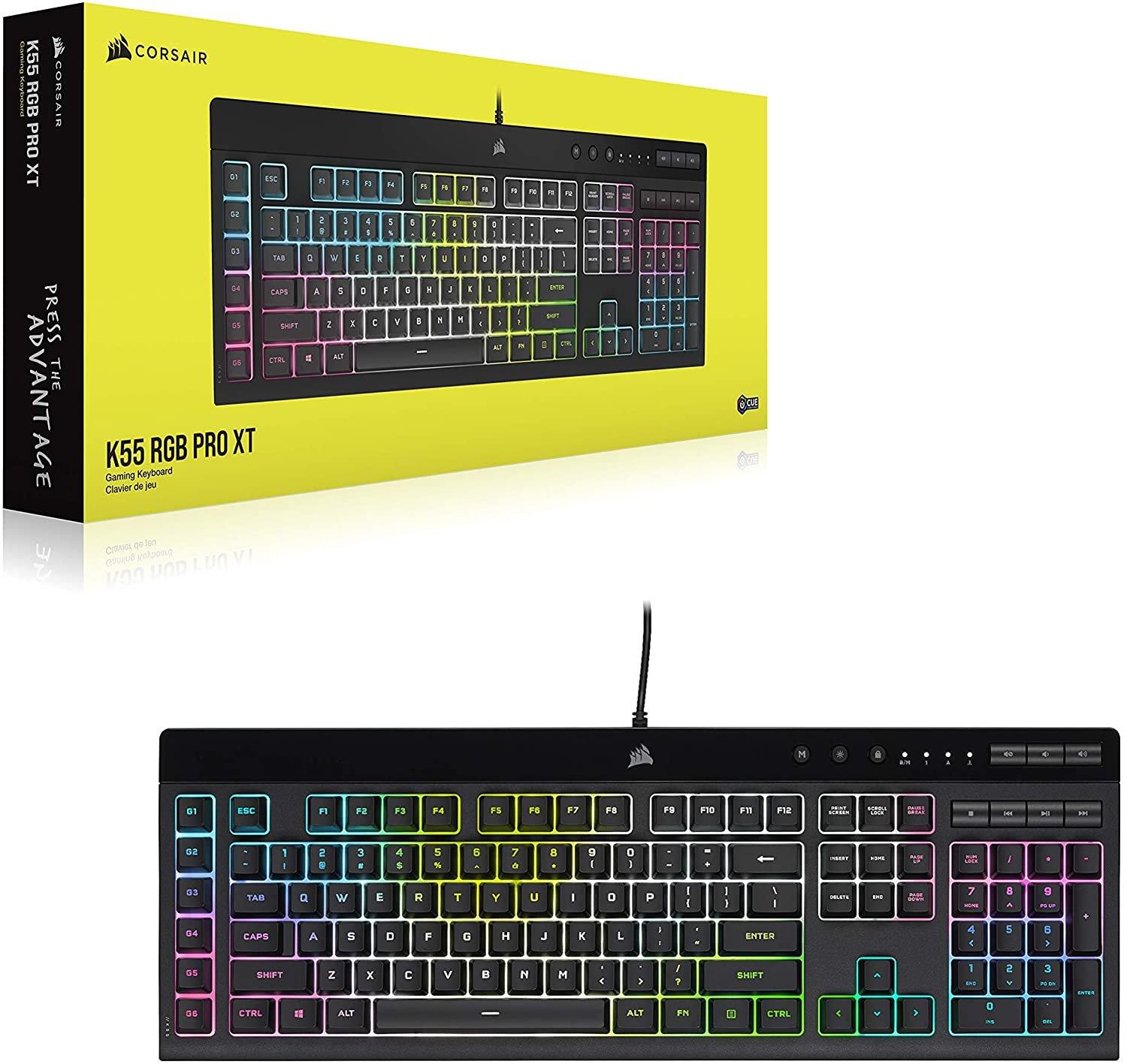 Teclado Gamer Corsair K55 Backlit Multicolor LED