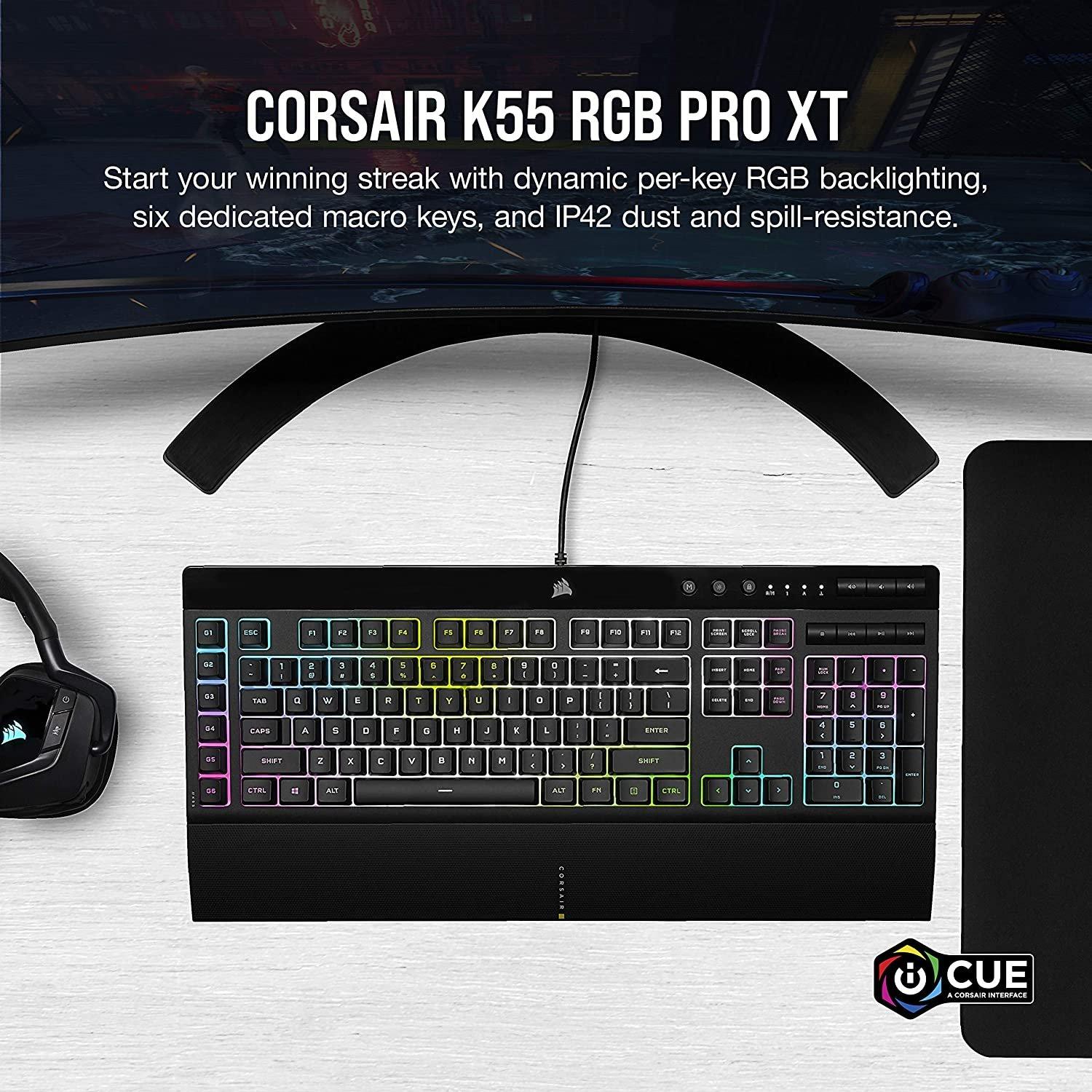 Gaming CORSAIR Keyboard K55 RGB XT PRO GameStop |
