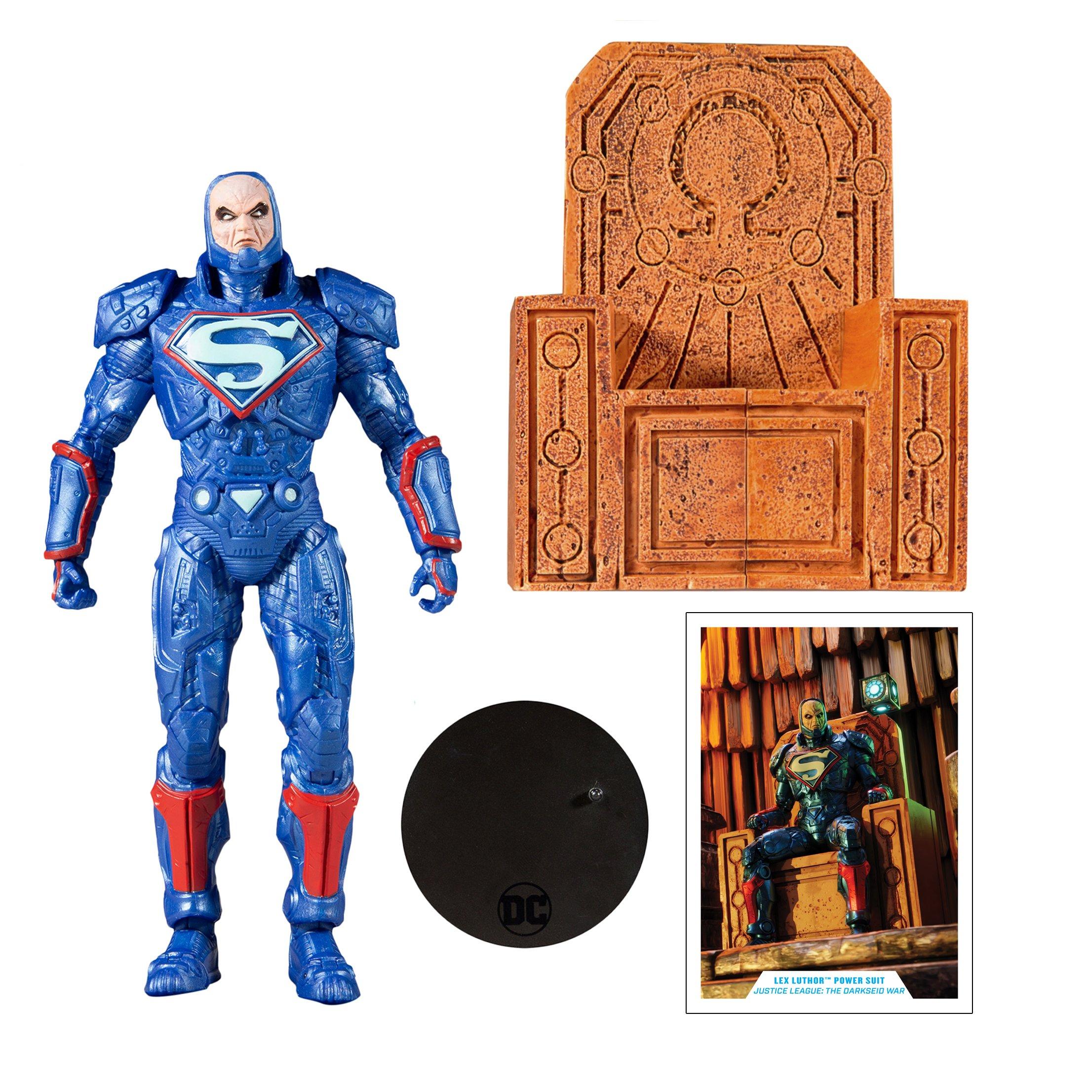 list item 7 of 10 McFarlane Toys DC Multiverse Lex Luthor-in Blue Power Suit Throne 7-in Action Figure