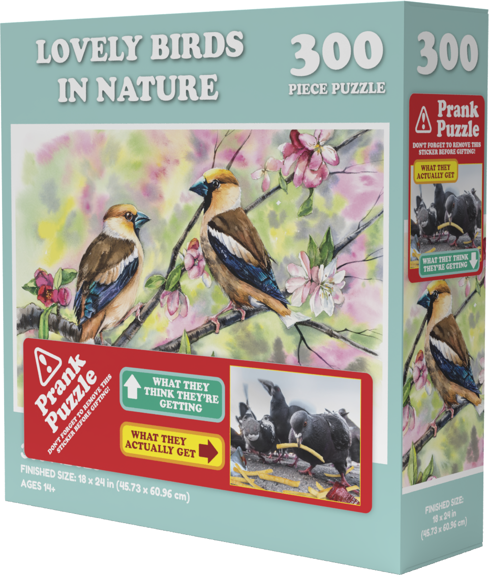 Doing things birds 300 pc prank jigsaw puzzle gamestop
