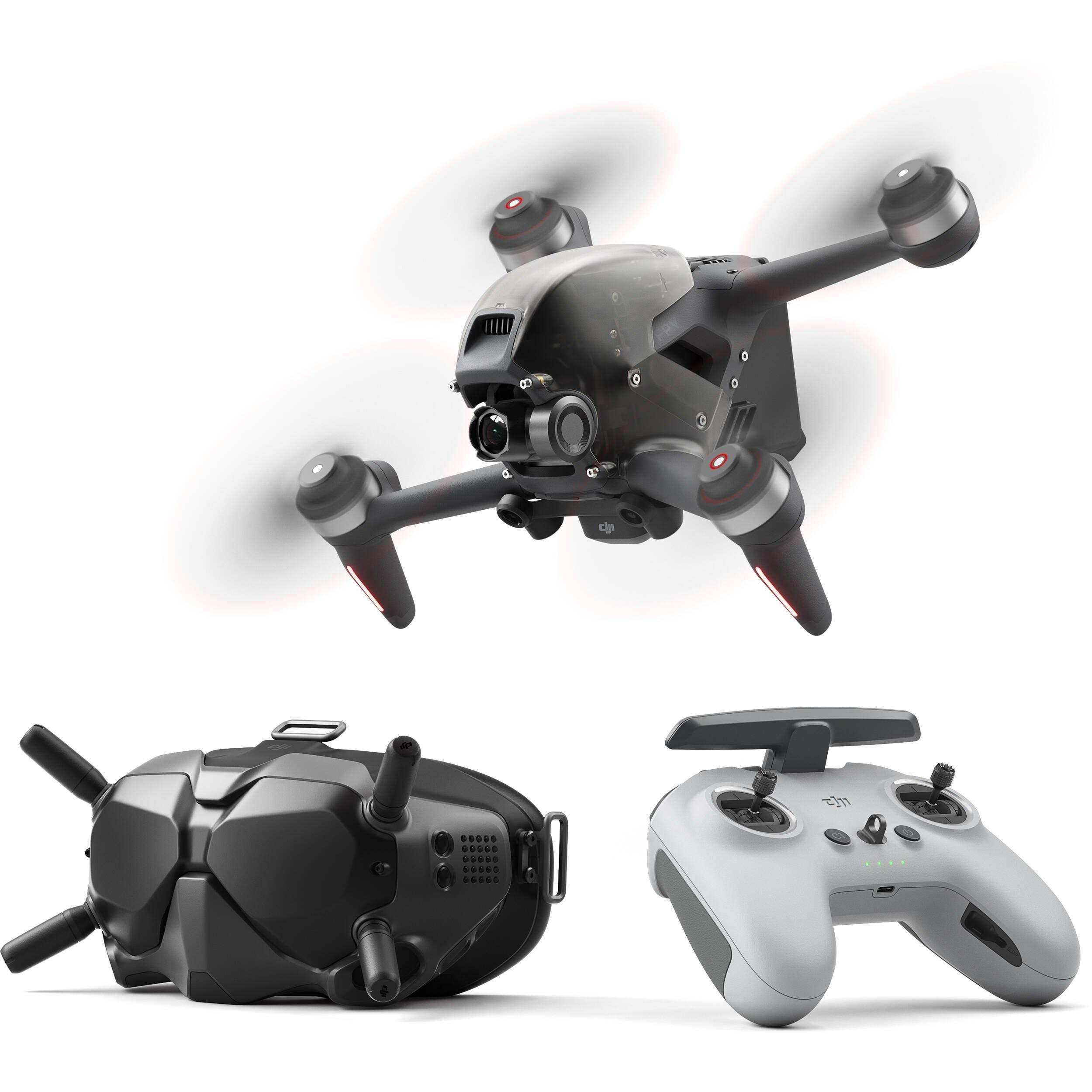 list item 1 of 3 DJI FPV Drone with FPV Goggles V2 and FPV Remote Controller 2