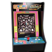 list item 2 of 8 Arcade1Up Ms. Pac-Man and Galaga Arcade Cabinet with Riser