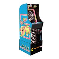 list item 5 of 8 Arcade1Up Ms. Pac-Man and Galaga Arcade Cabinet with Riser