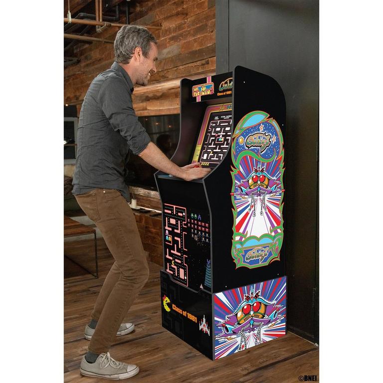 Arcade1Up Ms. Pac-Man and Galaga Arcade Cabinet with Riser