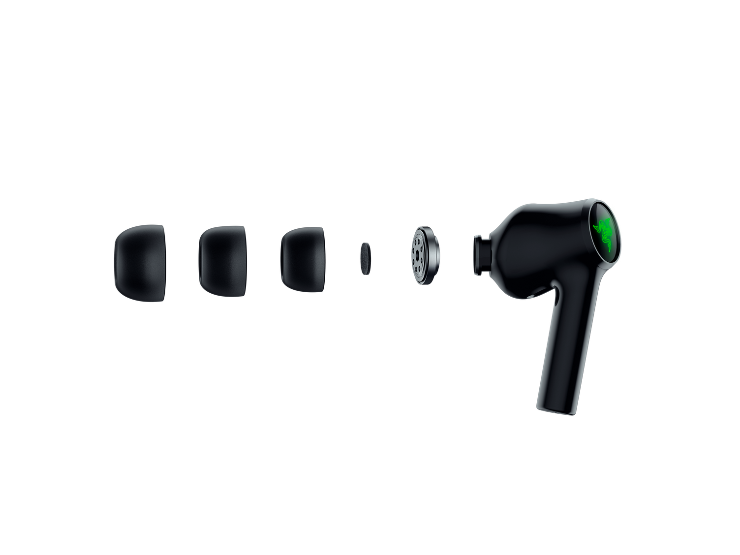 Razer Hammerhead True Wireless Bluetooth Gaming Earbuds: 60ms Low-Latency -  IPX4 Water Resistant - Bluetooth 5.0 Auto Pairing - Touch Enabled - 13mm