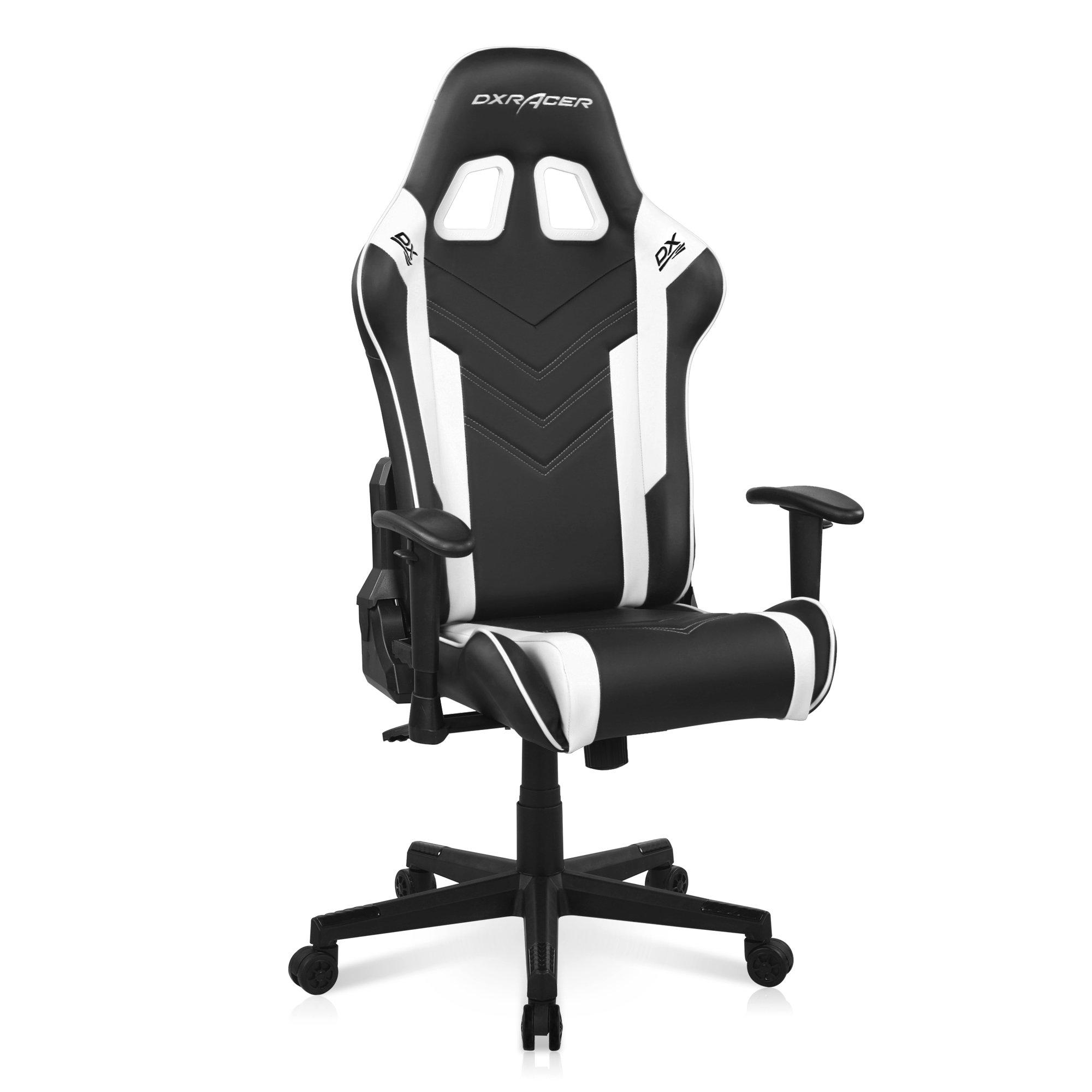 DXRacer Racing Ergonomic Home Office Desk Computer Gaming Chair, Black &  White 